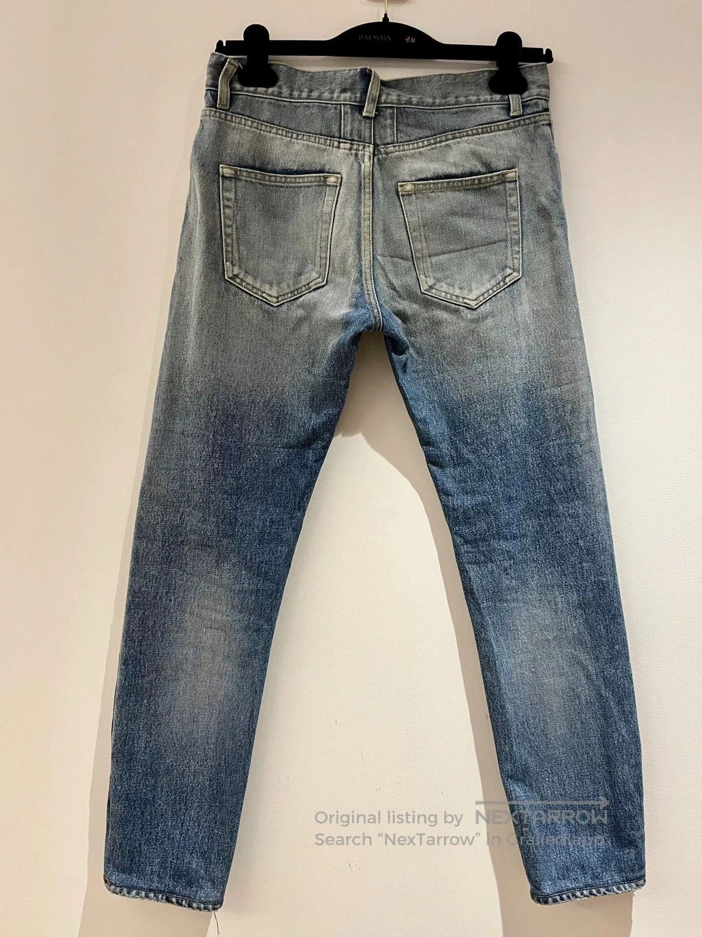 Saint Laurent Paris Blue Ripped Denim Jeans Size 28. Size US 28 / EU 44 - 5 Thumbnail
