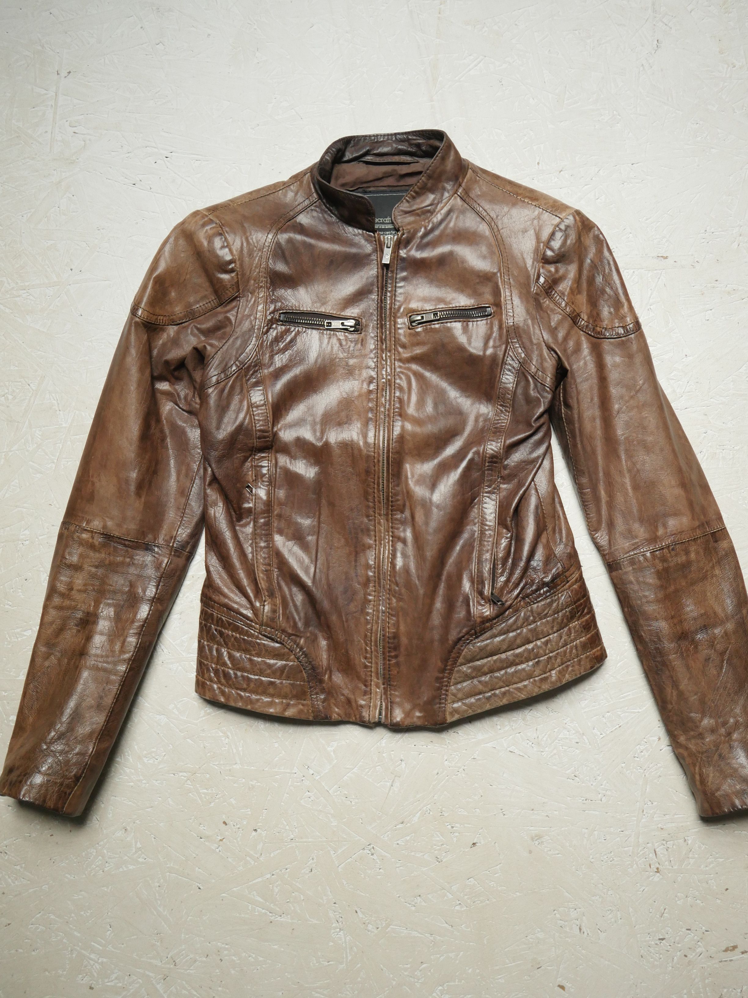 GOOSECRAFT goosecraft biker 303 ramones leather jacket women's S Size S / US 4 / IT 40 - 2 Thumbnail