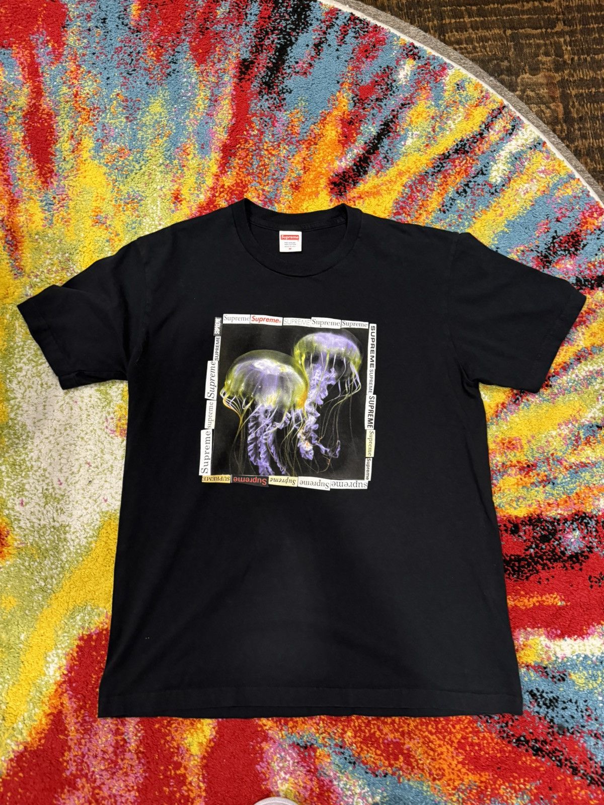 Supreme Supreme Jellyfish Tee Black Medium | Grailed