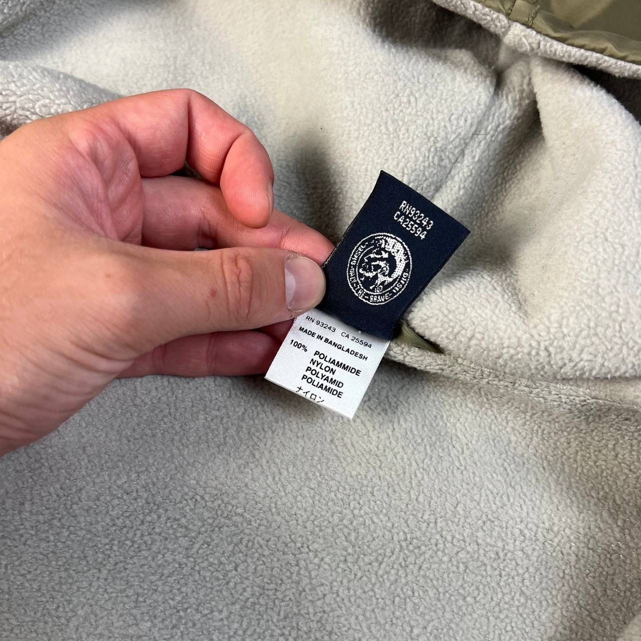 Diesel Vintage Y2K Diesel Tab Logo Fleece Jacket Streetwear Style Size US M / EU 48-50 / 2 - 7 Thumbnail