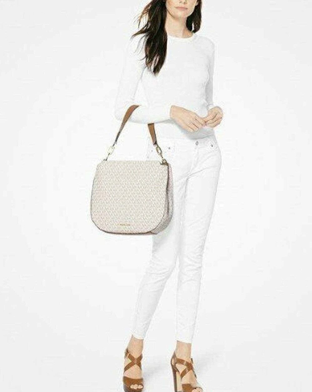 Michael Kors NWOT Michael KORS Fulton Large Logo Shoulder Handbag Hobo Size ONE SIZE - 4 Thumbnail