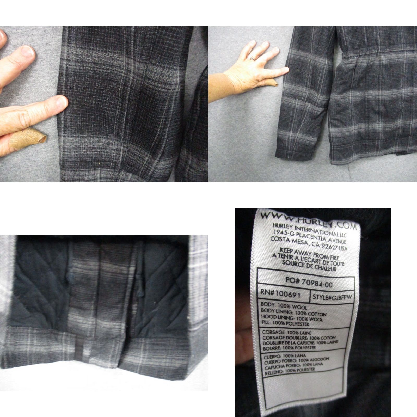 Pendleton Pendleton Gray Wool Parka Jacket Small Women Removable Hood Plaid Wool Women's Parka Jacket 90s Style? Size S / US 4 / IT 40 - 8 Thumbnail