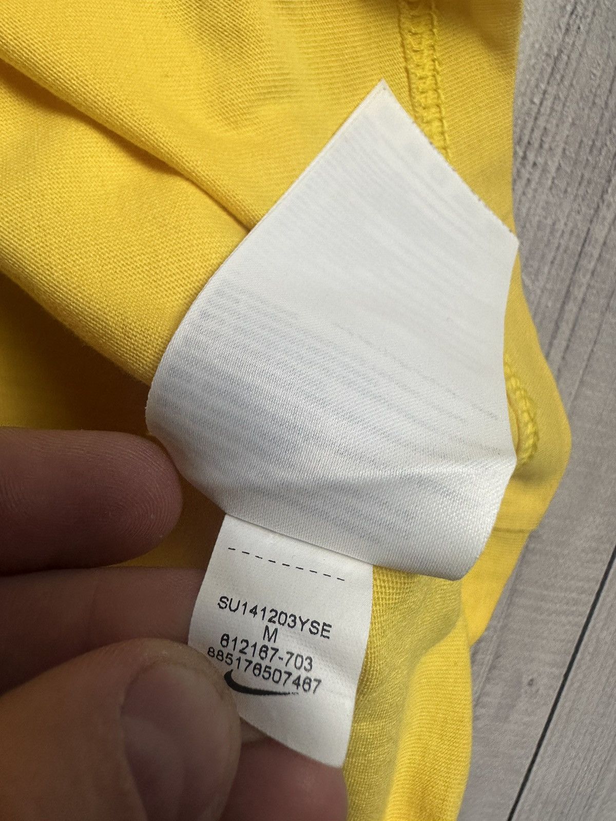 Nike × Vintage Vintage Nike Brazil soccer tee logo Brasil yellow Size US M / EU 48-50 / 2 - 5 Thumbnail