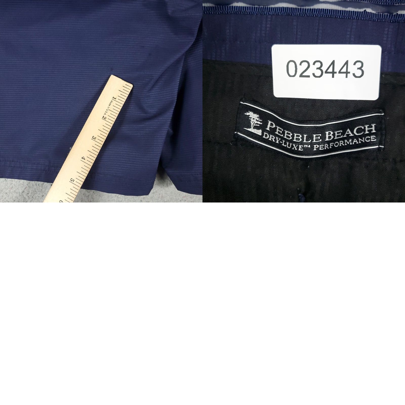 Vintage Pebble Beach Mens Chino Shorts 40 Blue Flat Front Casual Golf Pants Regular Belt Loops Logo Vintage No Size US 40 / EU 56 - 8 Thumbnail