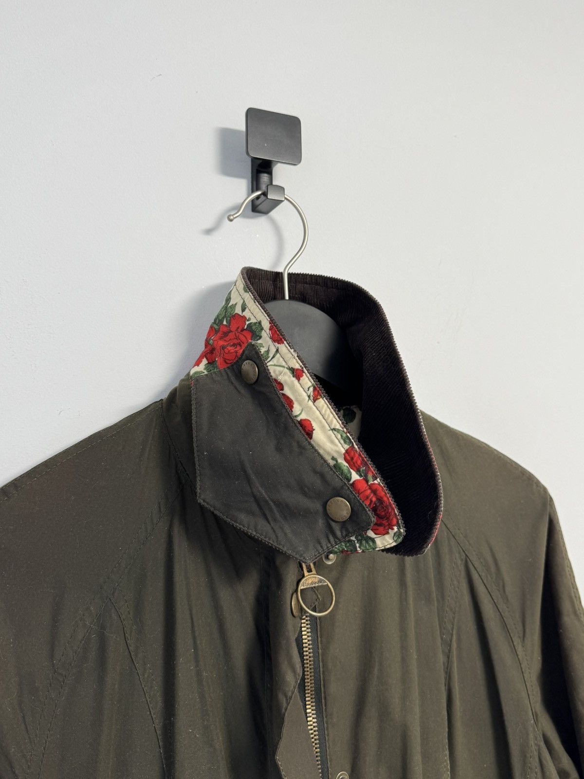 Barbour Barbour Abrosa Beadnell Liberty Rose olive wax jacket USA-10 Size XL / US 12-14 / IT 48-50 - 18 Thumbnail