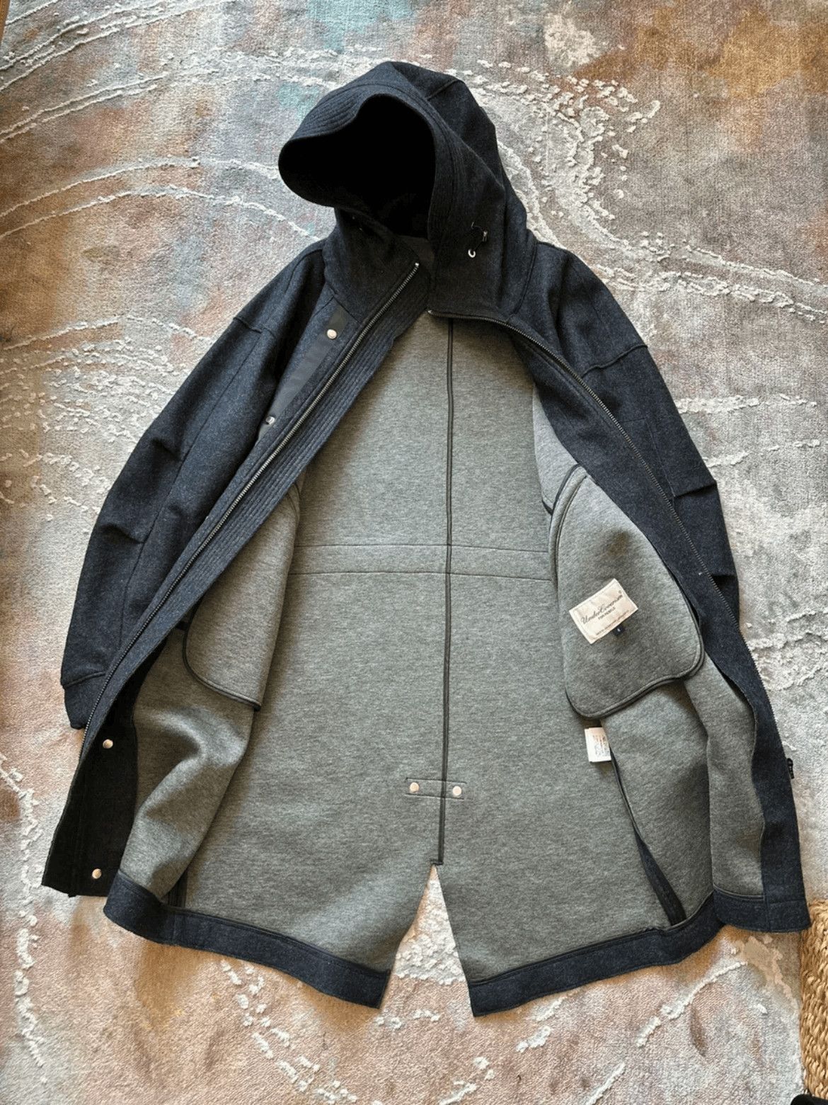 Undercover Sz 4 Undercover Black Hooded Wool Coat Mojos916907 Size US XL / EU 56 / 4 - 5 Thumbnail
