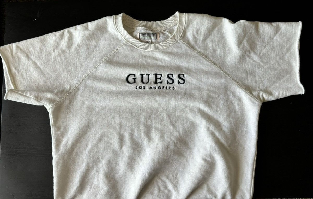 Guess Vintage-Inspired Los Angeles Short Sleeve Sweatshirt Size US M / EU 48-50 / 2 - 6 Thumbnail