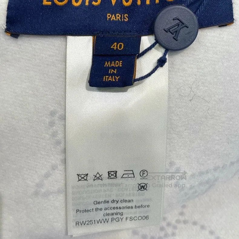 Louis Vuitton LV Gray Short Hooded Long Sleeve Coat . Size M / US 6-8 / IT 42-44 - 6 Thumbnail