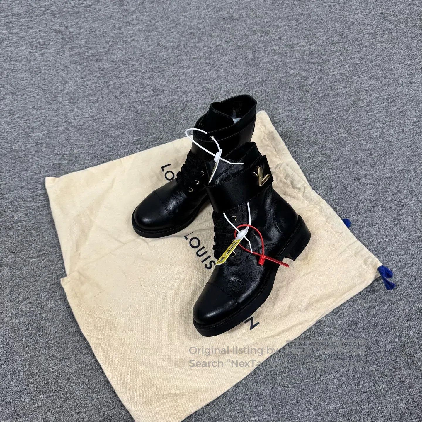 Louis Vuitton Louis Vuitton Black Gold High-profile Influencer Medium-He Size US 7 / IT 37 - 1 Thumbnail
