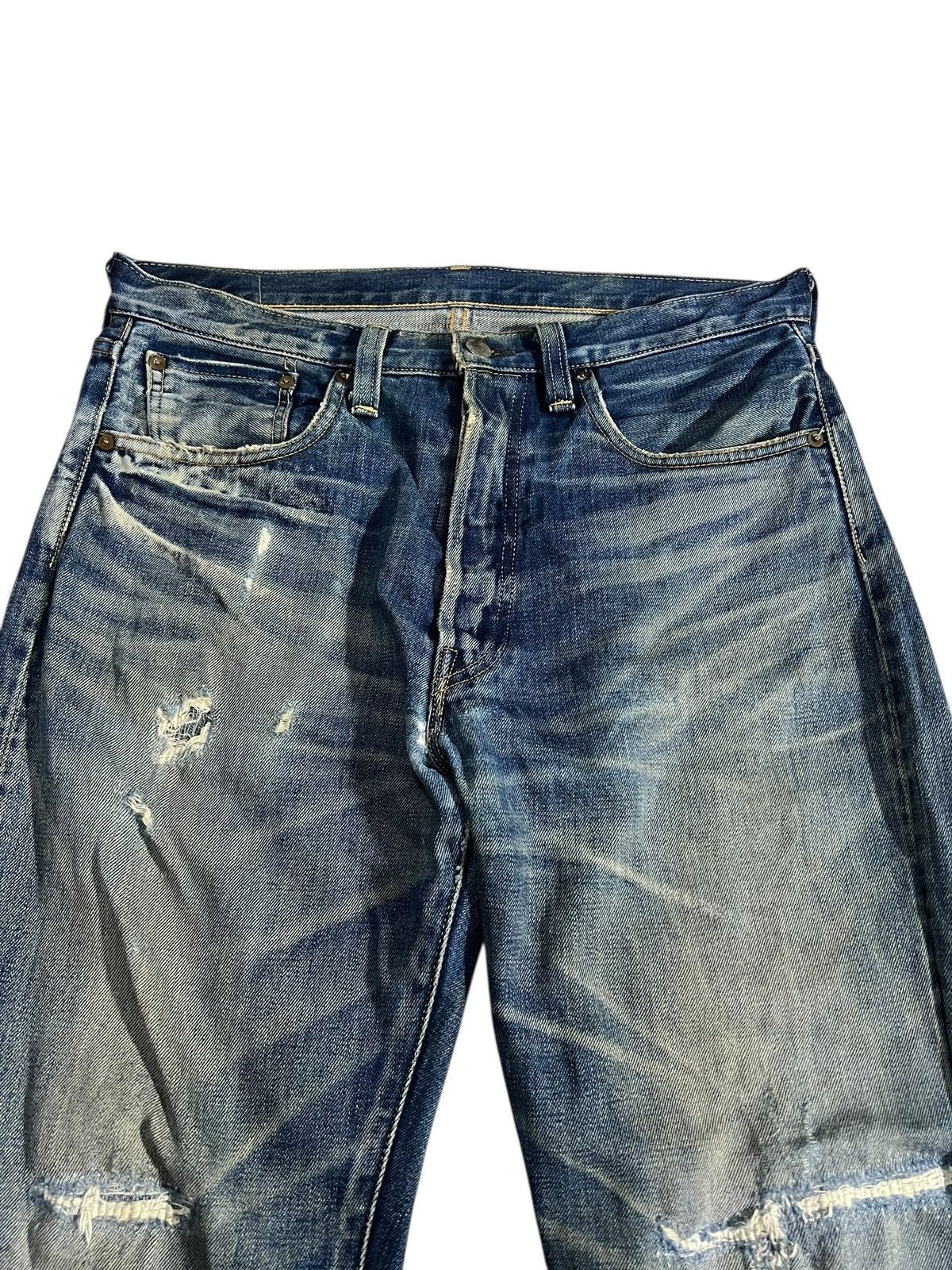 Levi's Vintage Levi’s 501xx Big E Selvedge Distressed Jean Size US 33 - 3 Thumbnail