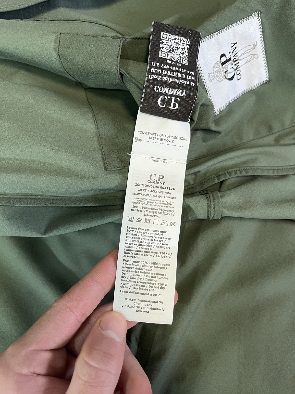 C.P. Company C.P. Company Men’s Jacket Parka Pro- Tek Green Authentic Size US S / EU 44-46 / 1 - 12 Thumbnail