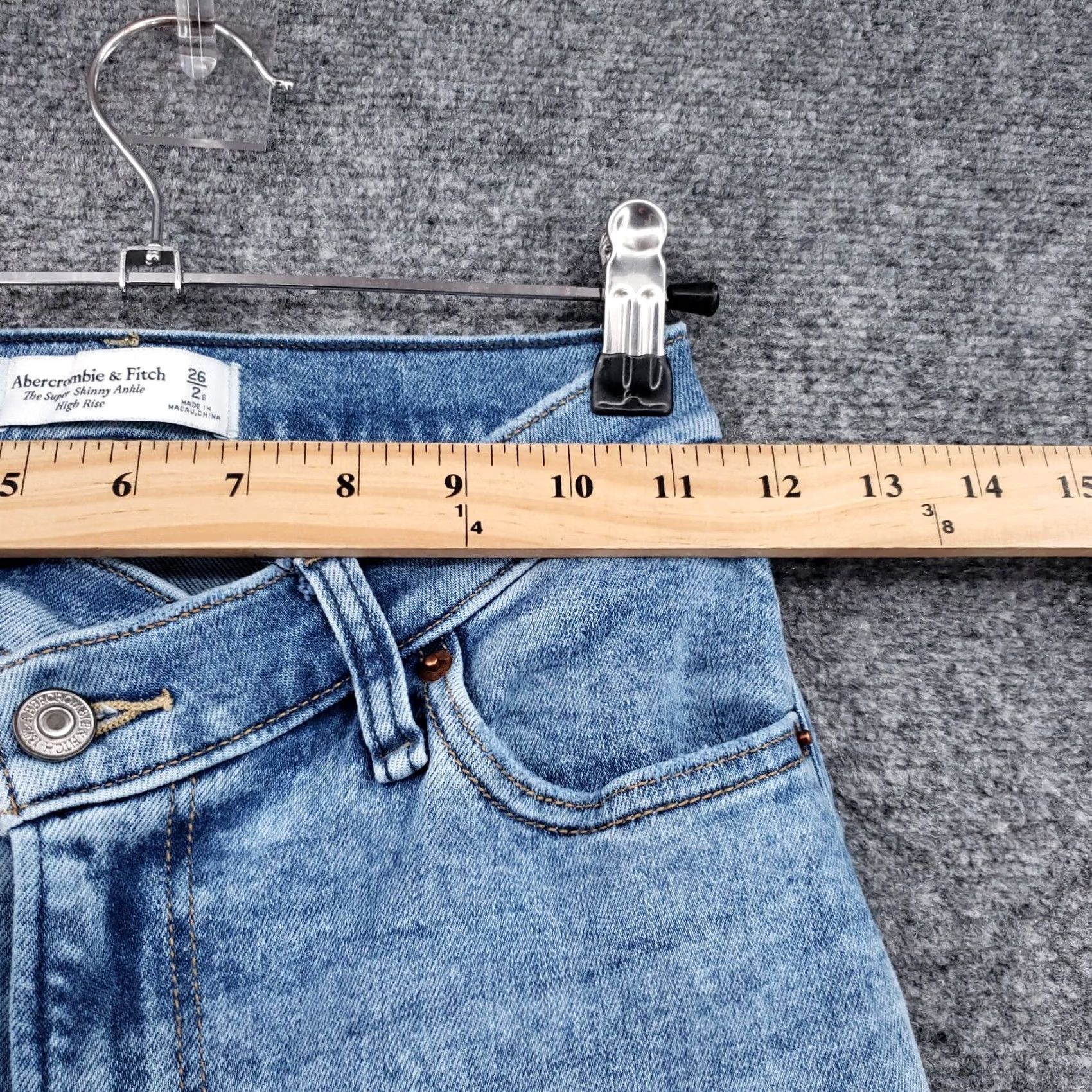 Abercrombie & Fitch Abercrombie & Fitch Jeans Womens 2 26 Blue The Super Skinny Ankle Hi Rise Denim Size 26" / US 2 / IT 38 - 7 Thumbnail