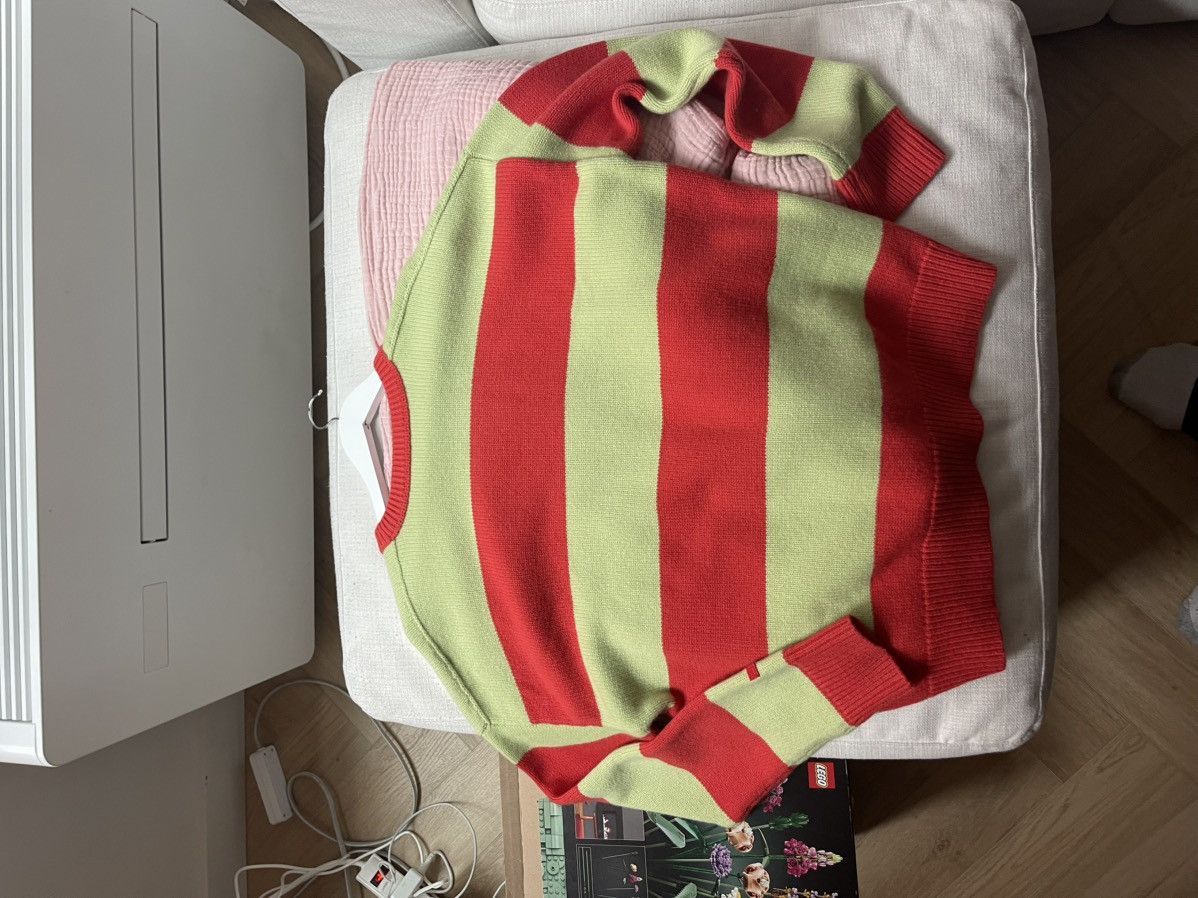 Acne Studios Acne Studios Men's Wool Striped Face Sweater Size US L / EU 52-54 / 3 - 4 Thumbnail