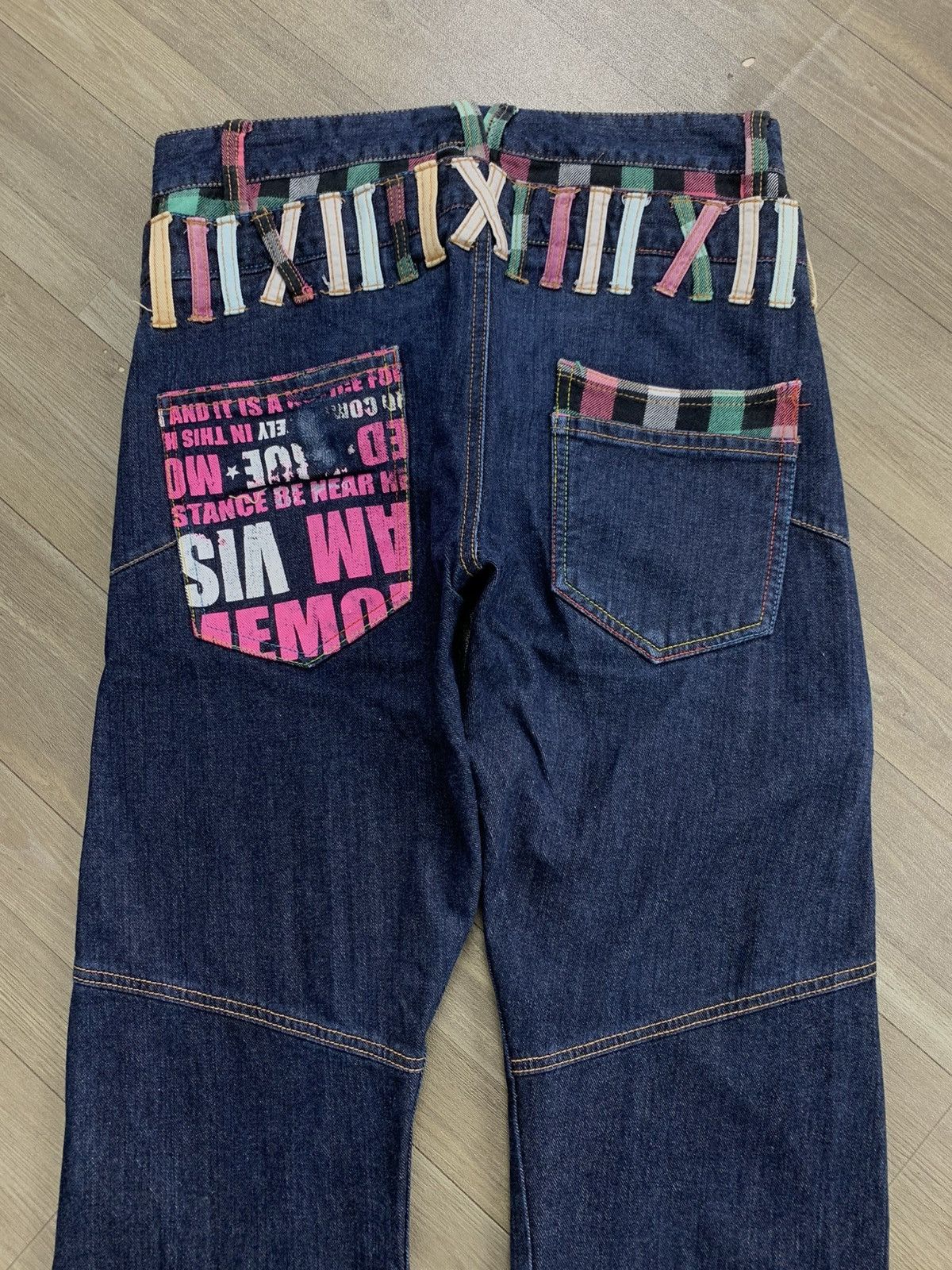 Hysteric Glamour 2000s Sorridere Double Waist Punk Plaid Lgb Style Jeans Size US 29 - 18 Thumbnail