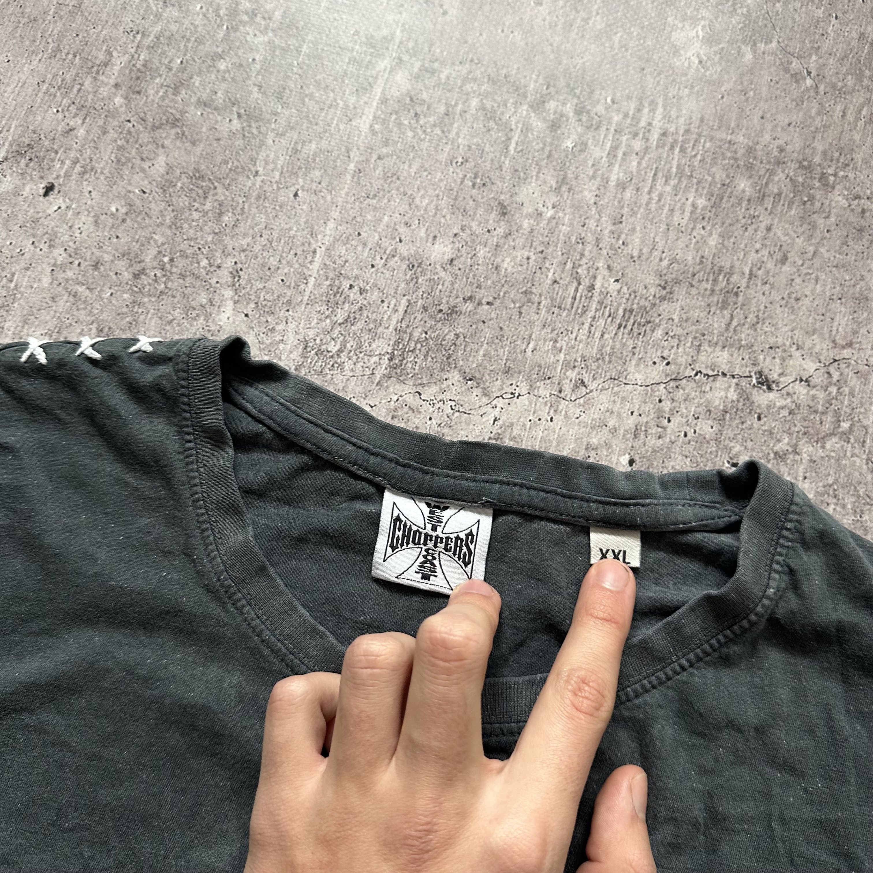Vintage West Coast Choppers Vintage Distressed Big Logo T Shirt Size US XXL / EU 58 / 5 - 4 Thumbnail