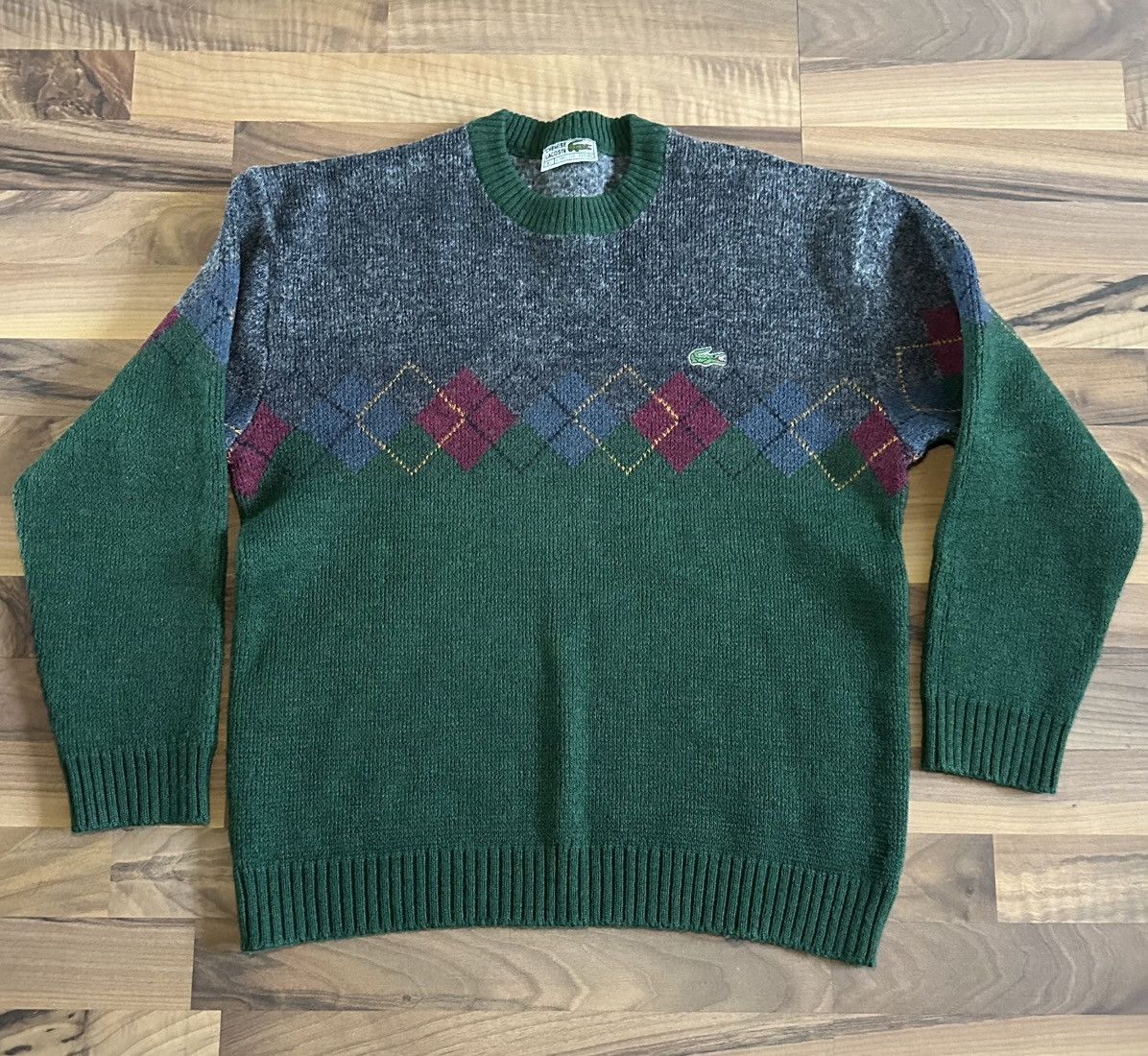 Lacoste Lacoste Vintage Argyle Sweater XL | Old Money Y2K Size US S / EU 44-46 / 1 - 4 Thumbnail