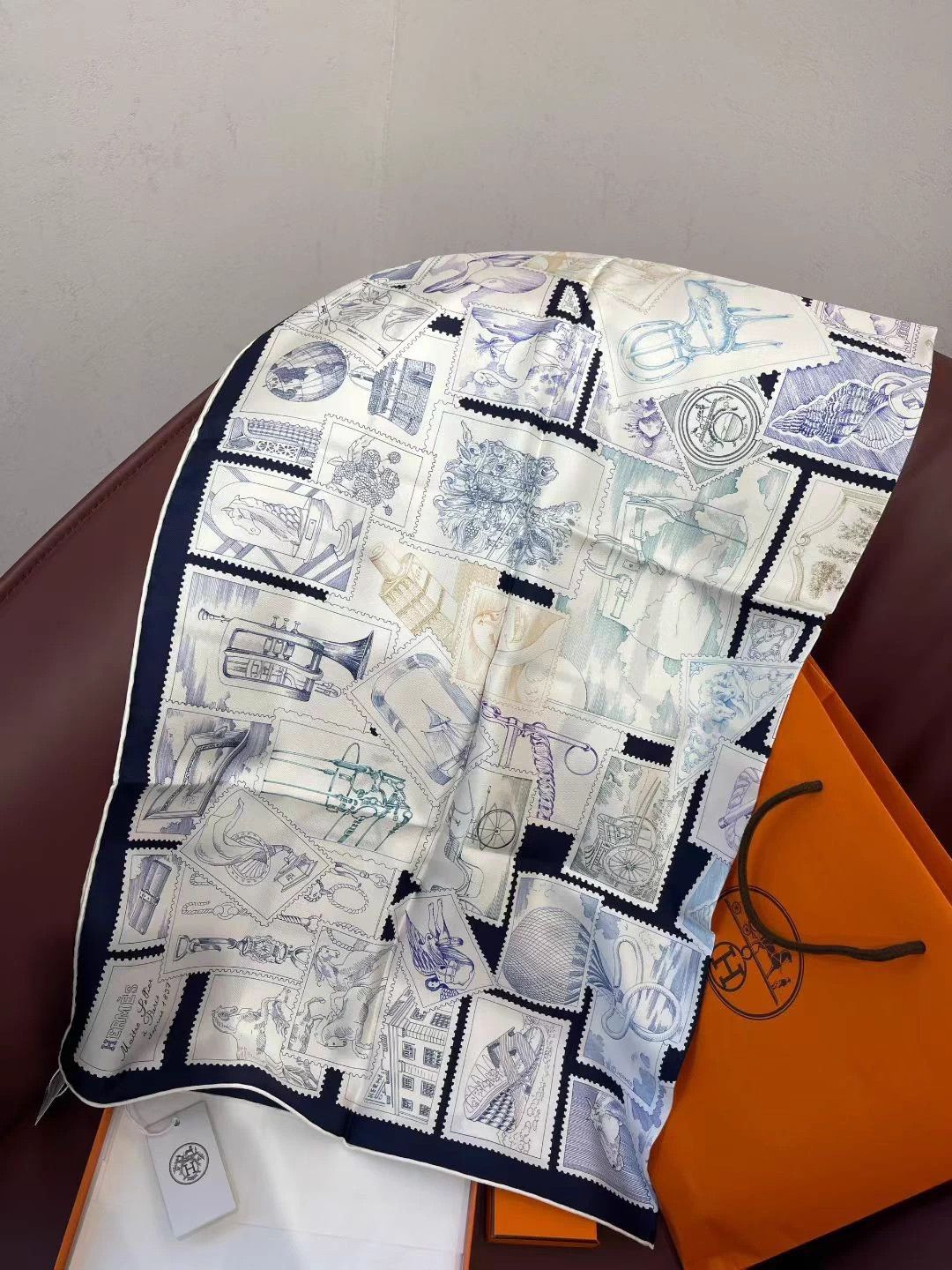 Hermes Hermes Fubao Collector 90x90 Scarf New w/ Box AE845 Size ONE SIZE - 5 Thumbnail