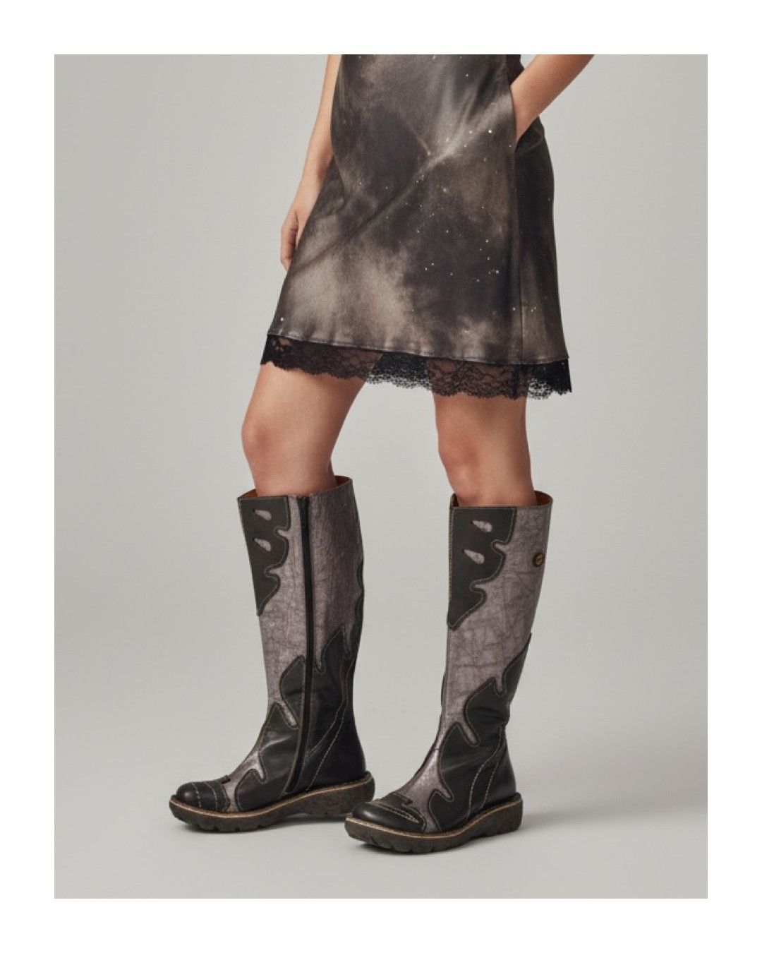 Vintage Y2K EJECT Vintage Leather Knee High Boots EU38 Size US 8 / IT 38 - 2 Thumbnail