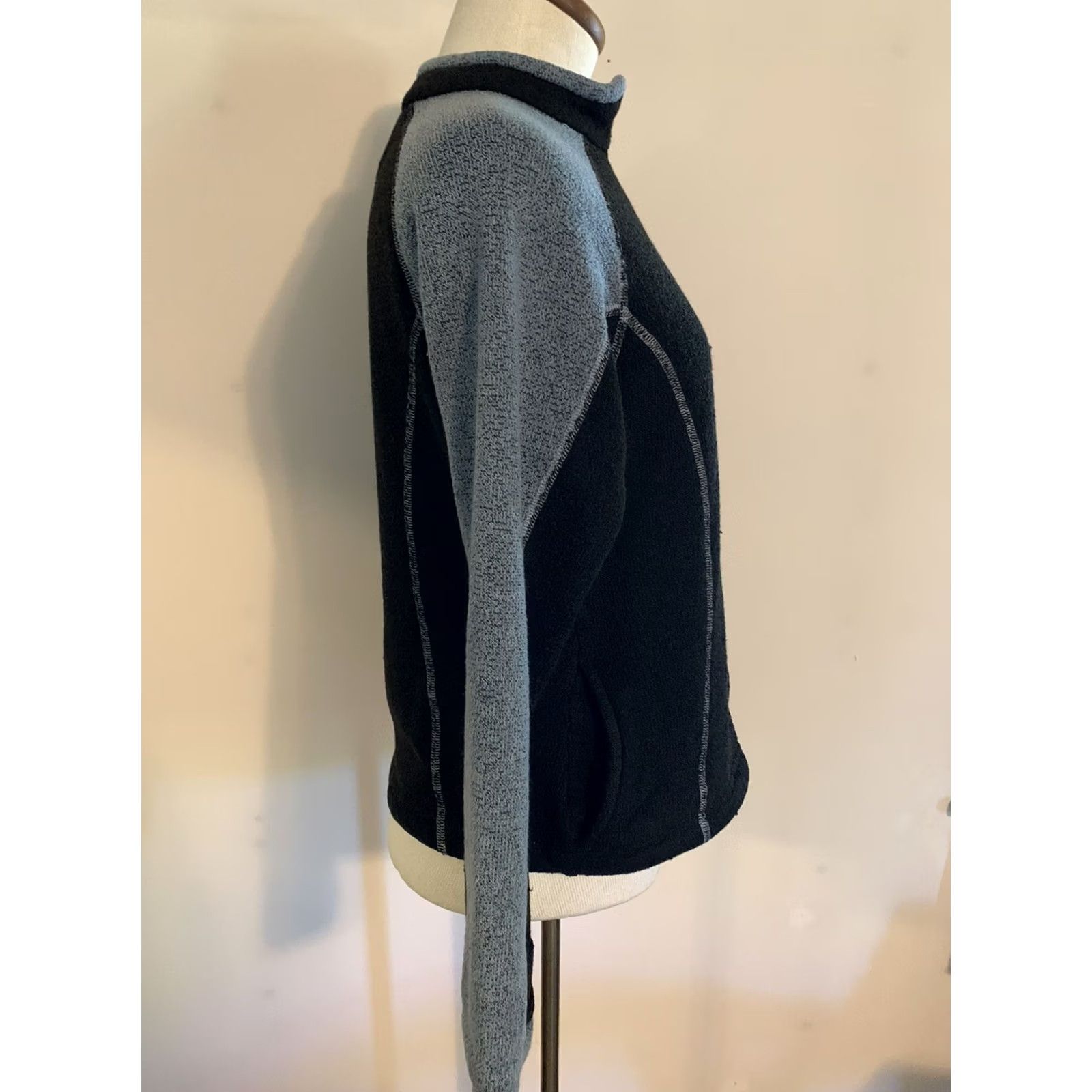 Vintage Kuhl Fleece Womens Small Brown Full Zip Alpaca Thumb Holes Pockets Size S / US 4 / IT 40 - 3 Thumbnail