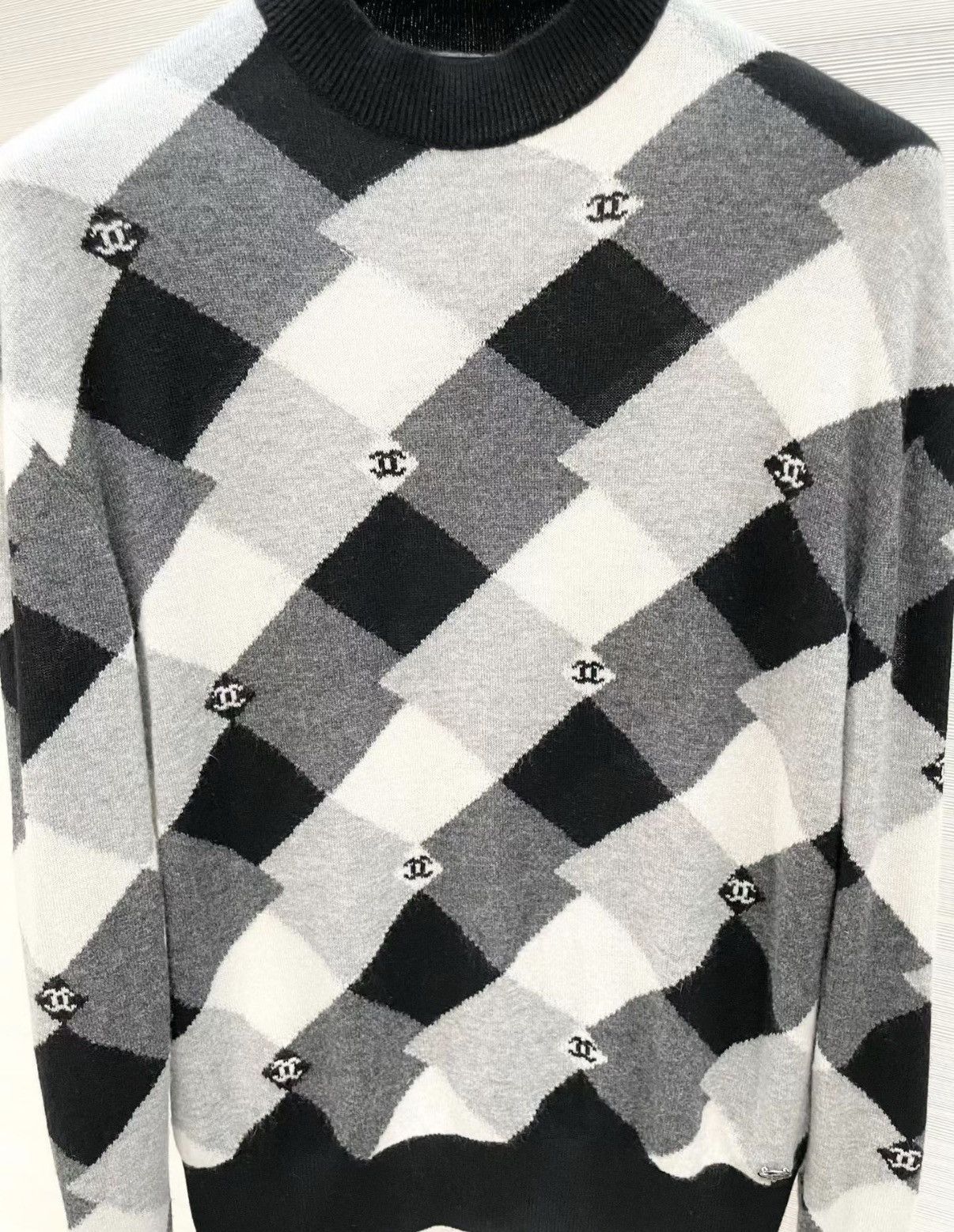 Chanel CHANEl Argyle Wool Sweater Pullover Knit Top J33 Size XS / US 0-2 / IT 36-38 - 5 Thumbnail