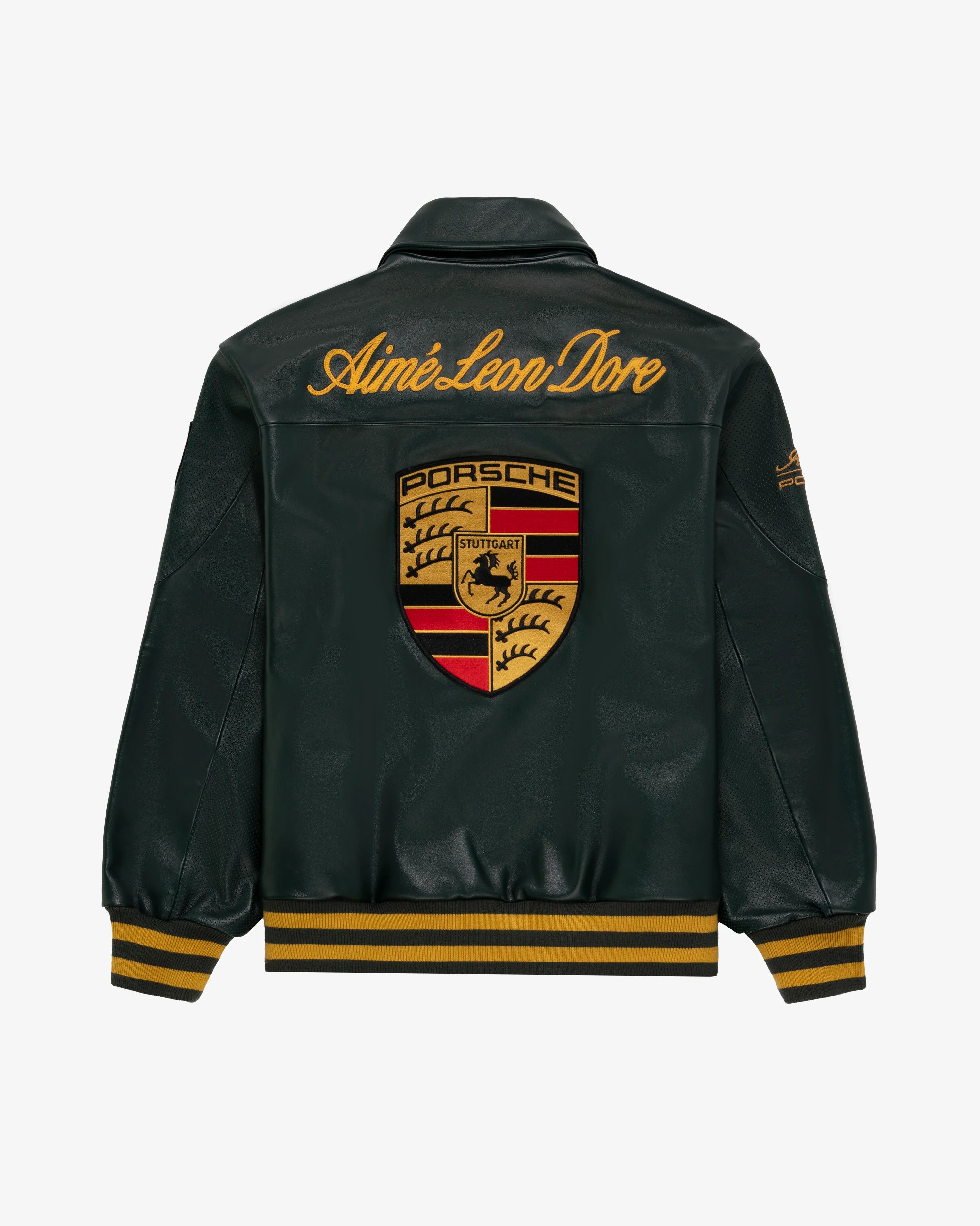 ジャケット・アウター ALD Porsche 993 Turbo Leather ClubJacket Aime Leon Dore x Porsche 993 Turbo Leather Club Jacket Tango Red