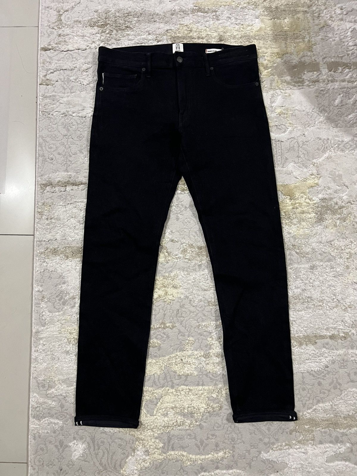 KATO Hiroshi Kato 14oz Selvaged Denim The Pen Slim Black Raw Jean Size US 34 / EU 50 - 5 Thumbnail