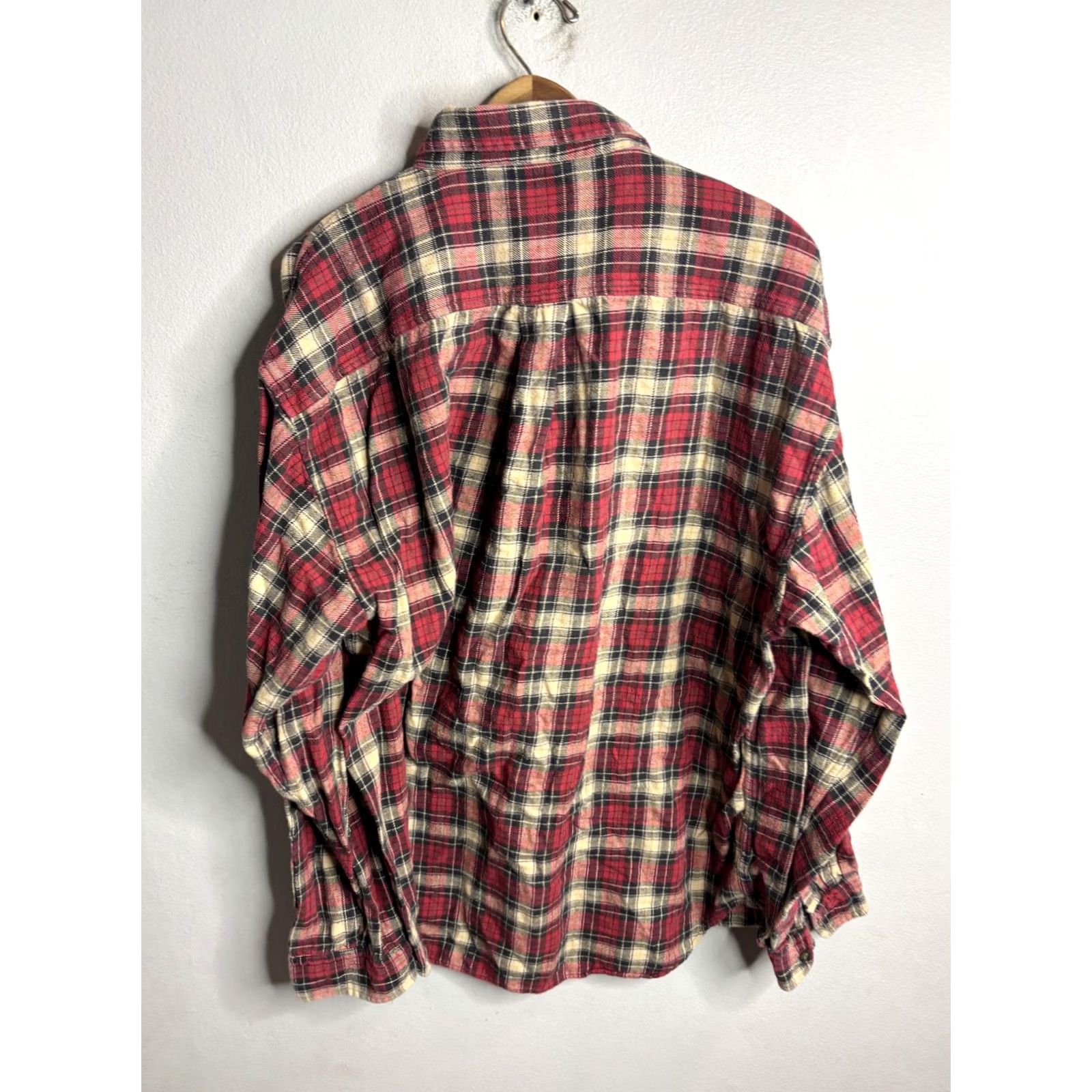 J.Crew J.Crew Shirt Mens XL Red Plaid Flannel Button Front Long Sleeve Cotton Casual Size US XL / EU 56 / 4 - 4 Thumbnail