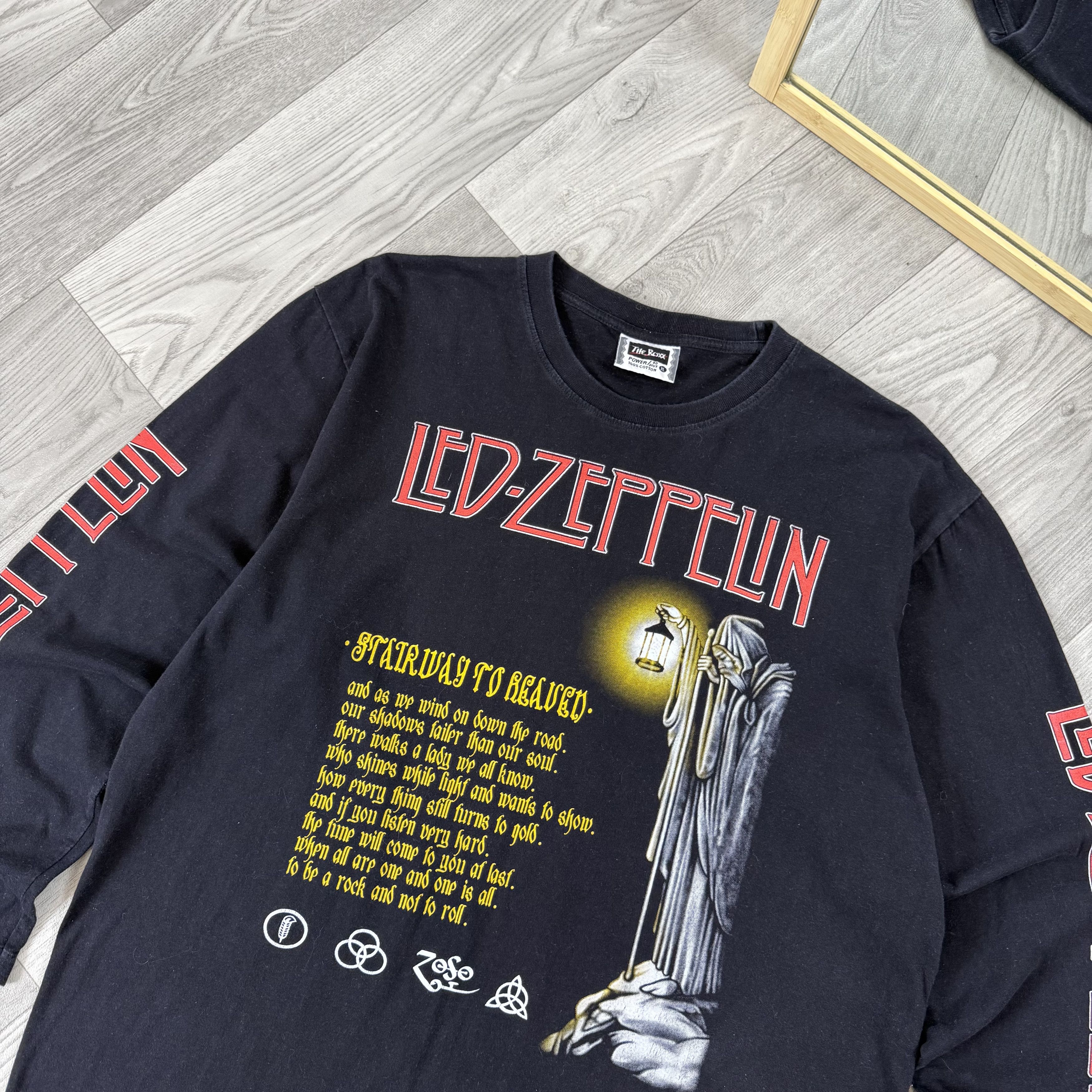 Led Zeppelin Vintage Led Zeppelin 90s Black Graphic Long Sleeve Tee Shirt Size US XL / EU 56 / 4 - 11 Thumbnail