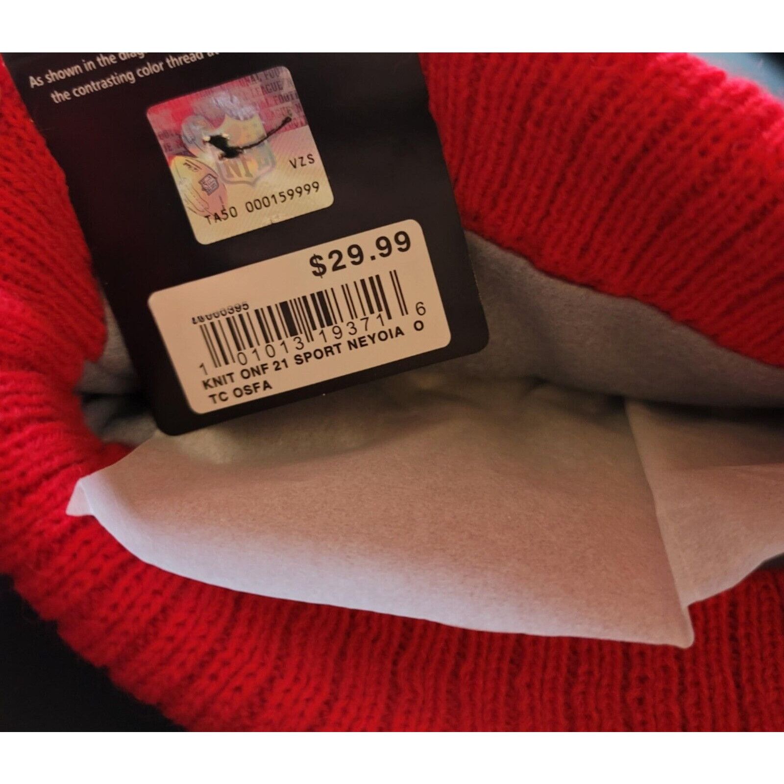 Other NWT Tampa Bay Buccaneers Sports Knit Pom Beanie Fleece Lined Size ONE SIZE - 4 Thumbnail