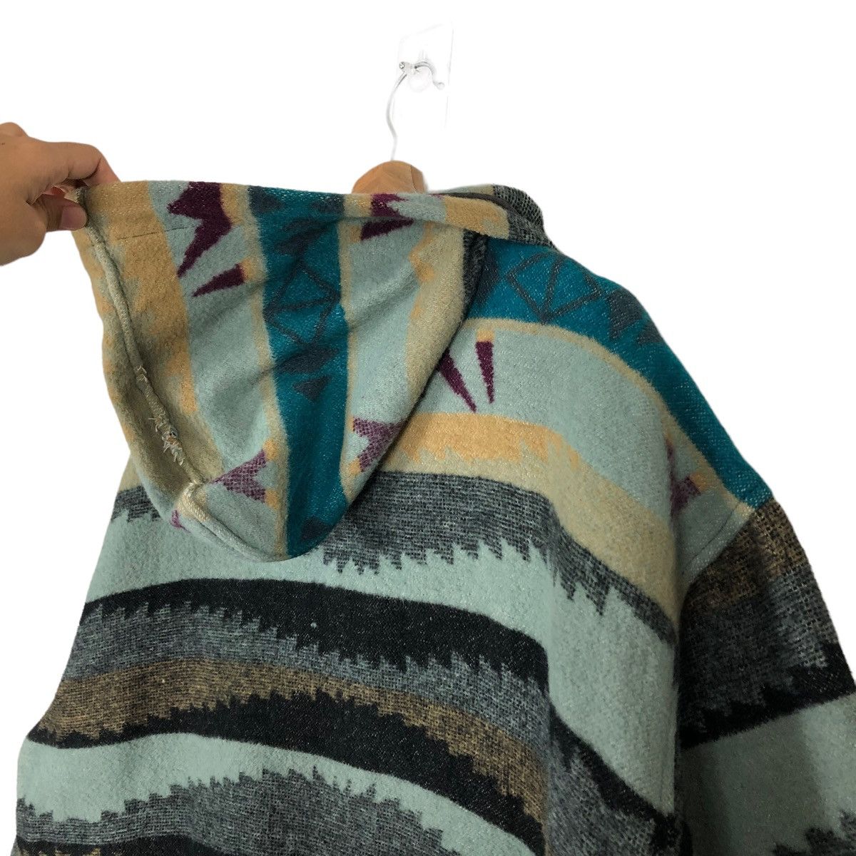 Japanese Brand 🔥90’s VINTAGE NAVAJO AZTEC DESIGN WOOL JACKET SEADDRAGON Size US L / EU 52-54 / 3 - 10 Thumbnail
