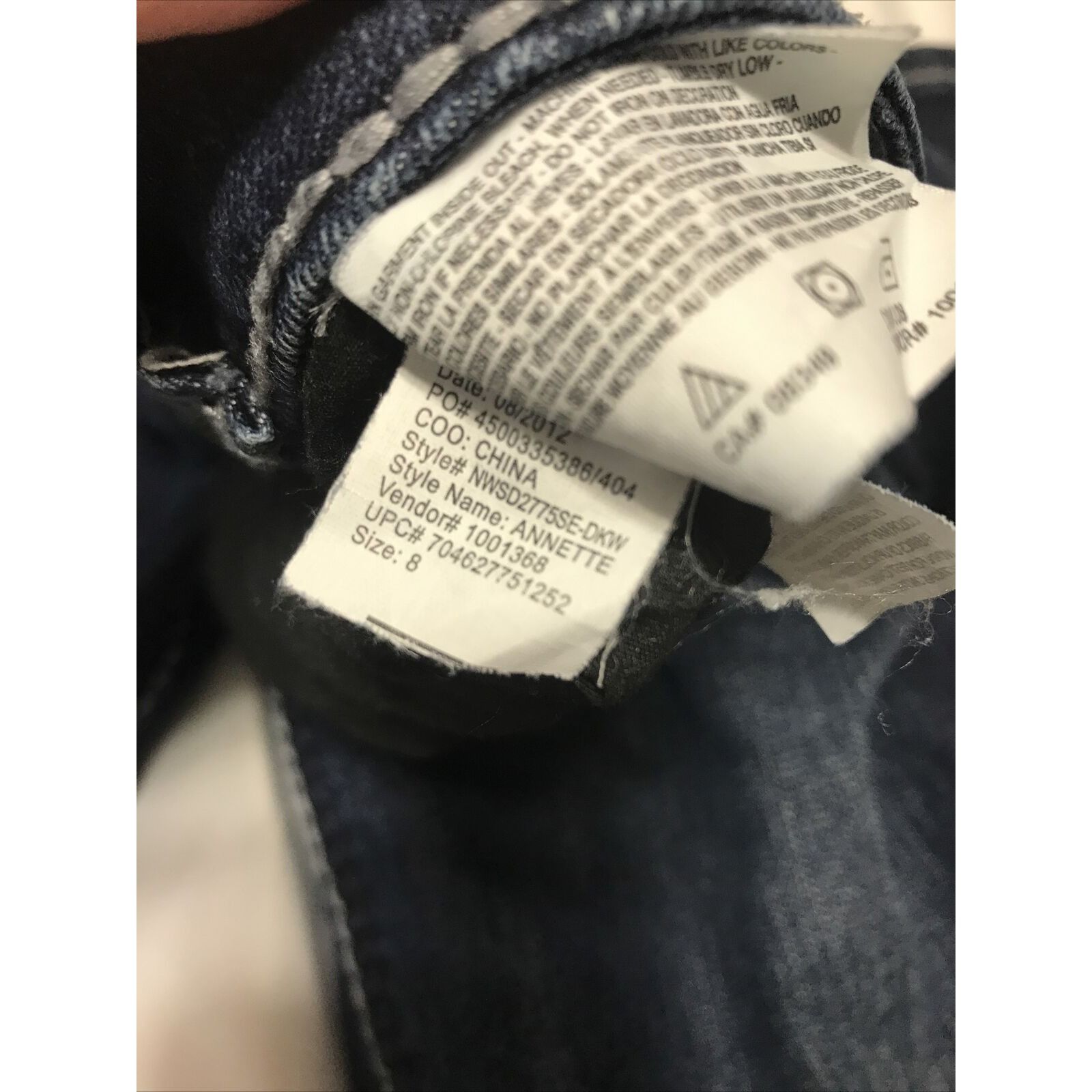 Nine West Annette Nine West Women's jeans Bling Flap Pocket Thick Stit Size 30" / US 8 / IT 44 - 9 Thumbnail