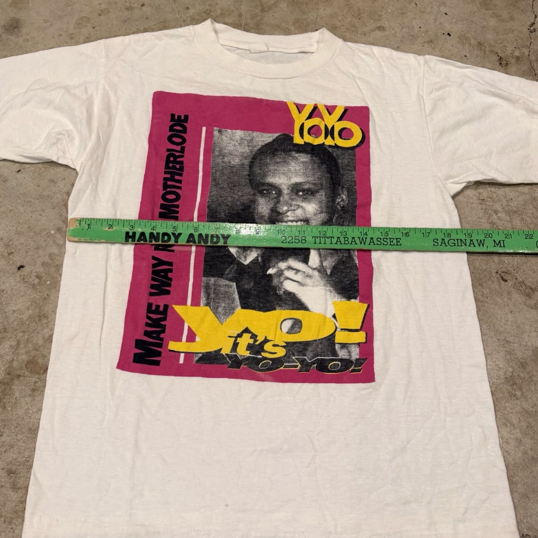 Vintage VINTAGE Rap Tee YoYo Make Way for the Motherlode T-Shirt Size Medium White Single Stitch Mens Size US M / EU 48-50 / 2 - 6 Thumbnail