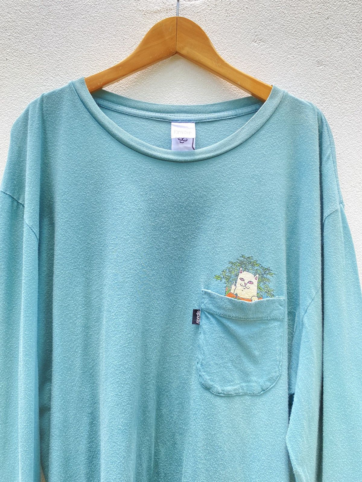 RIPNDIP Rip n Dip cat pocket long sleeve tee Size US XL / EU 56 / 4 - 3 Thumbnail