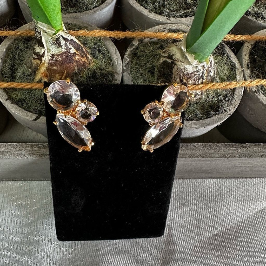Other BCBG gold plated with gorgeous crystal Earrings Size ONE SIZE - 1 Thumbnail