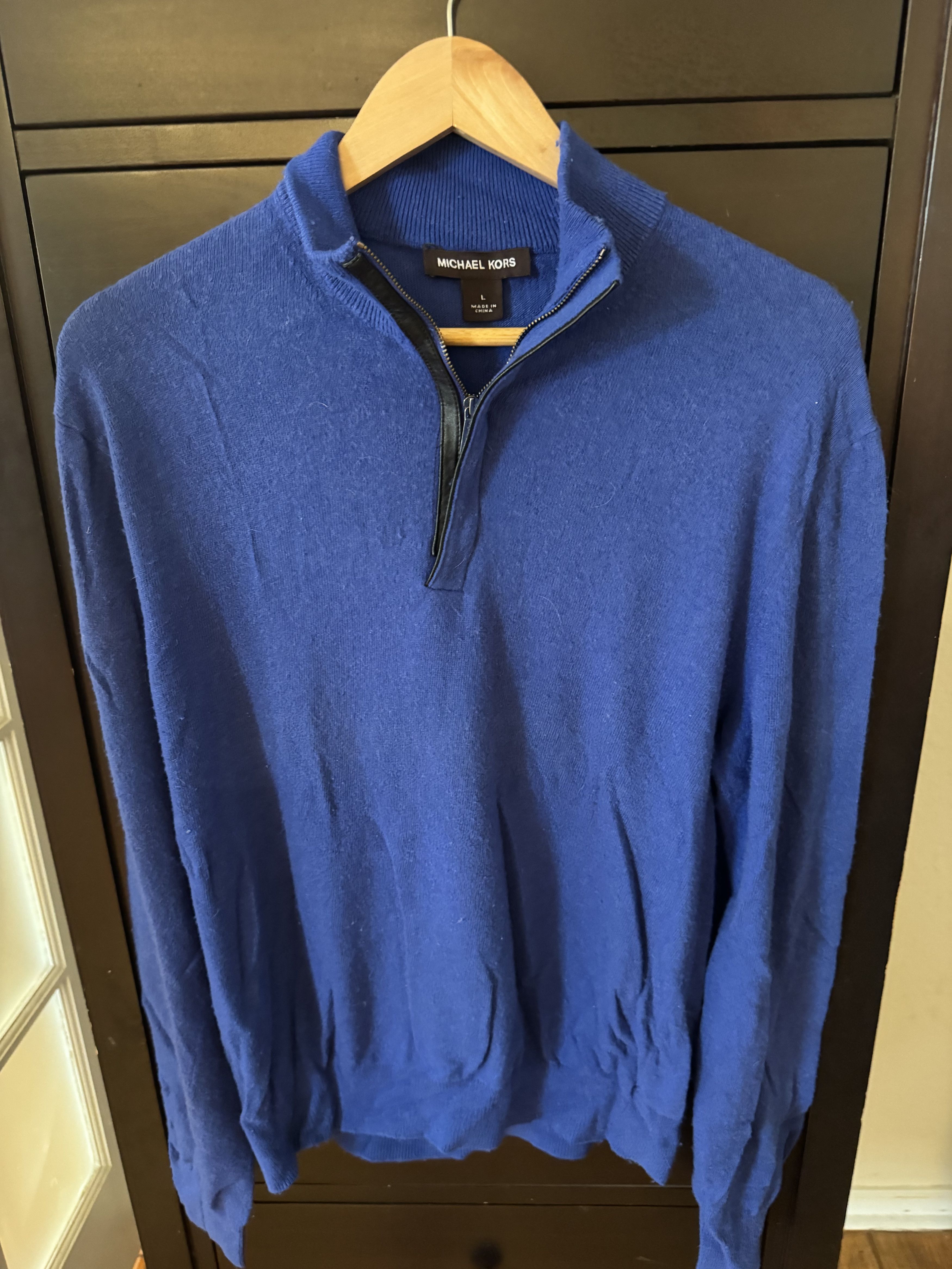 Michael Kors Michael Kors Blue Sweatshirt. US L. Gently Used Size US L / EU 52-54 / 3 - 5 Thumbnail