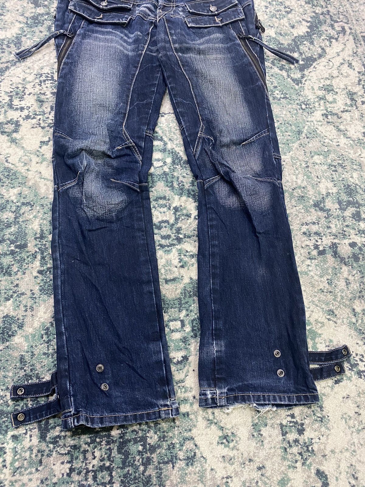 PPFM PPFM Multizipper Double Pocket Tactical Bondage Denim Pant Size US 32 / EU 48 - 3 Thumbnail