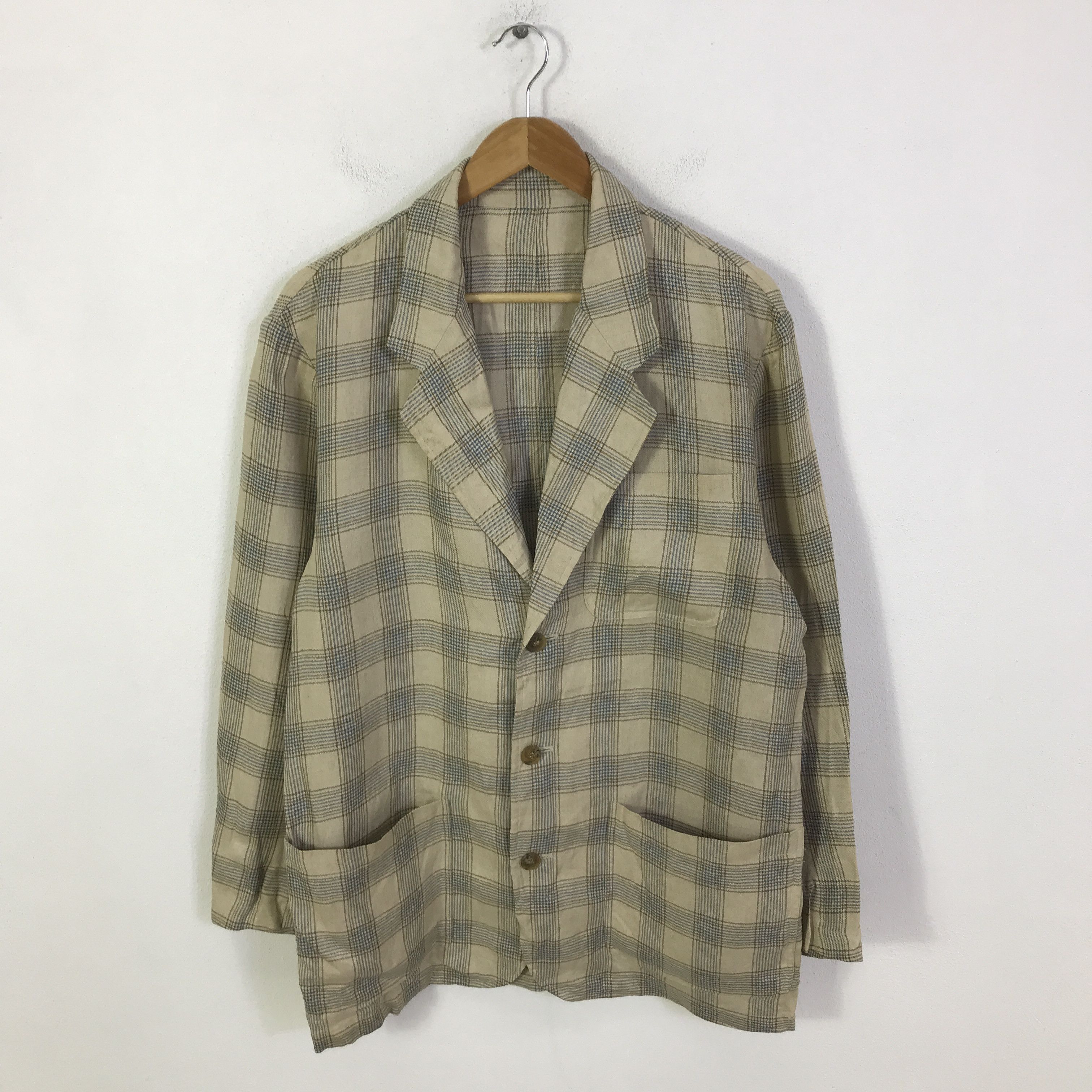 Kenzo Kenzo paris Tartan Blazer Coat jacket K109B13 Size US L / EU 52-54 / 3 - 1 Thumbnail