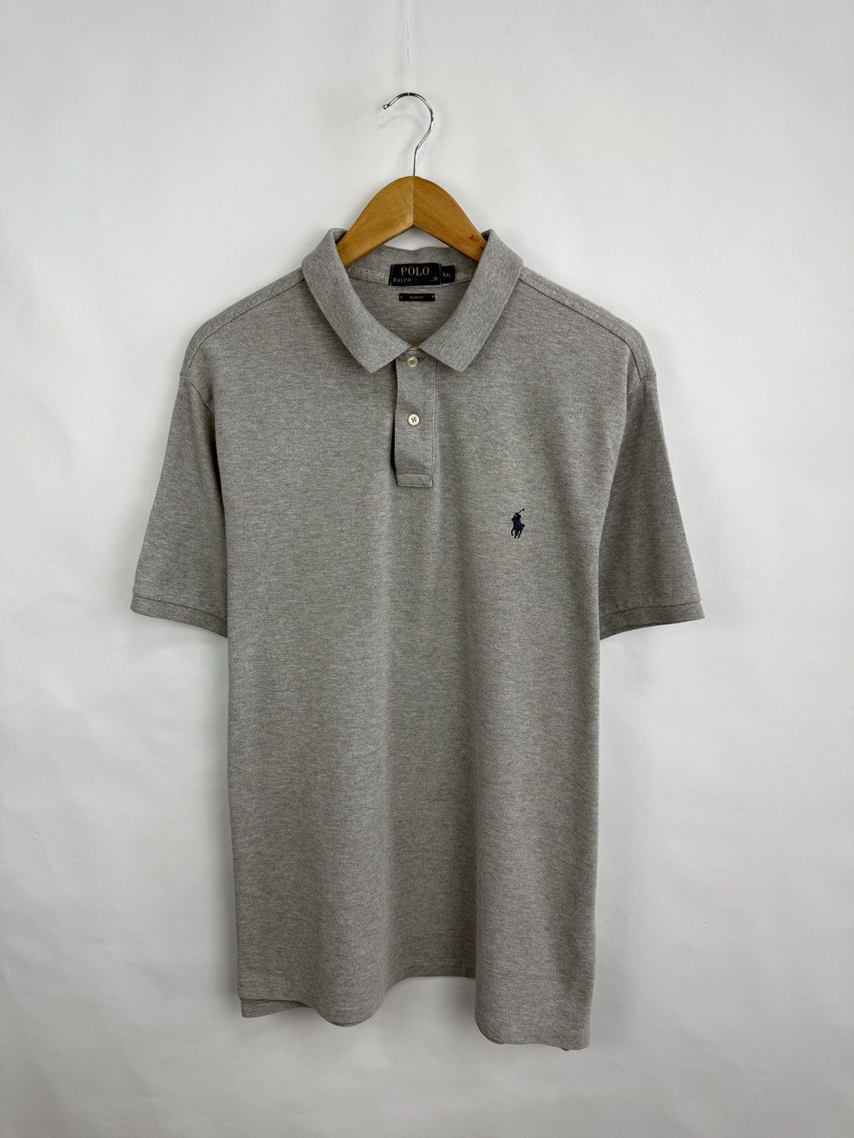 Polo Ralph Lauren 🇺🇸 Polo Ralph Lauren Slim Fit Polo T-Shirt Rare Retro Hype Size US XXL / EU 58 / 5 - 6 Thumbnail