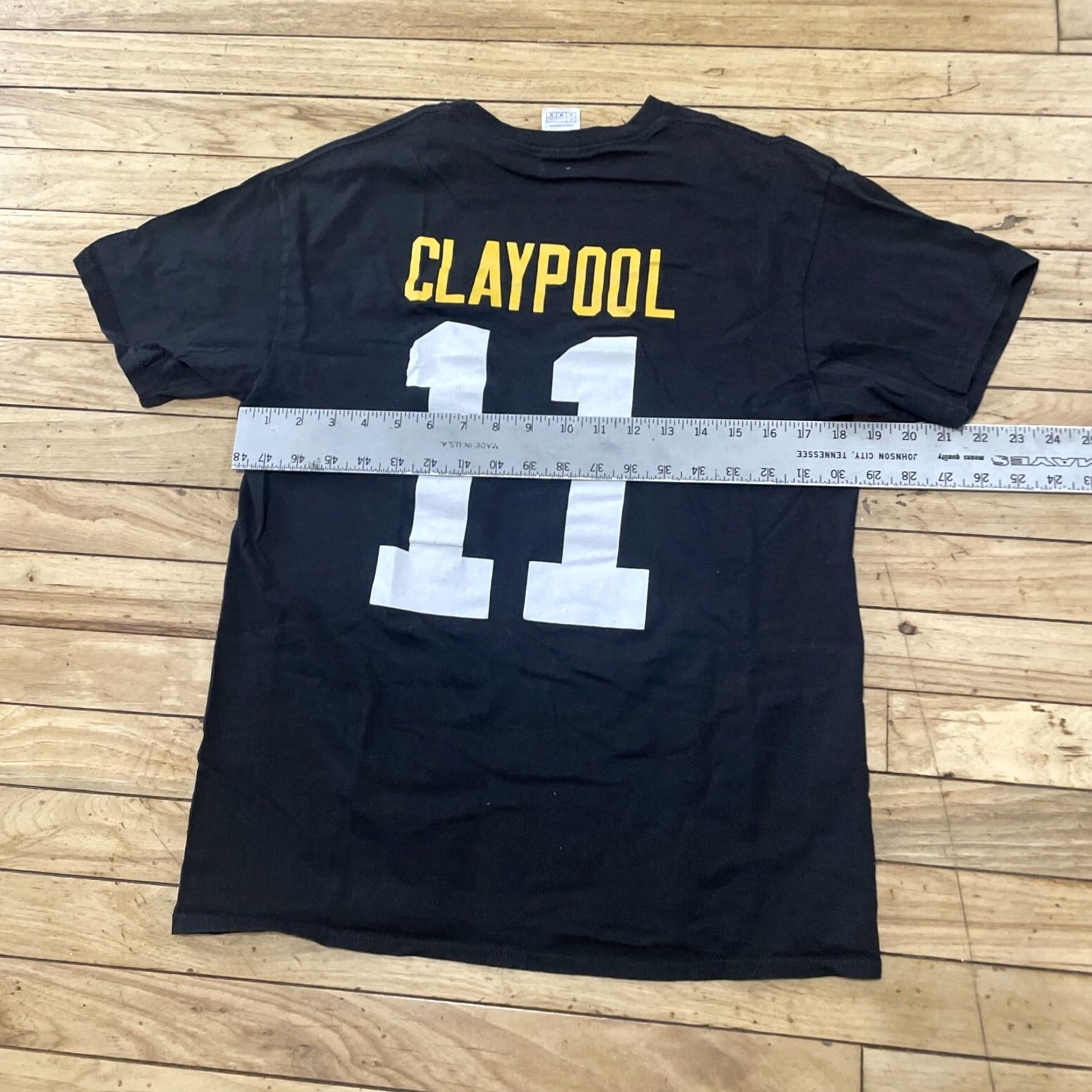 Delta Pittsburgh Steelers Chase Claypool #11 Shirt Y2K Delta Men M Black Gold Football Shirt Size US M / EU 48-50 / 2 - 5 Thumbnail