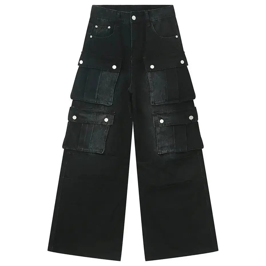 Japanese Brand Vintage Multi Pocket Cargo Denim Size US 32 / EU 48 - 6 Thumbnail