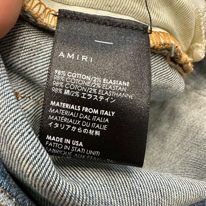 Amiri Amiri Washed double knee destruction denim pants Size US 33 - 6 Thumbnail