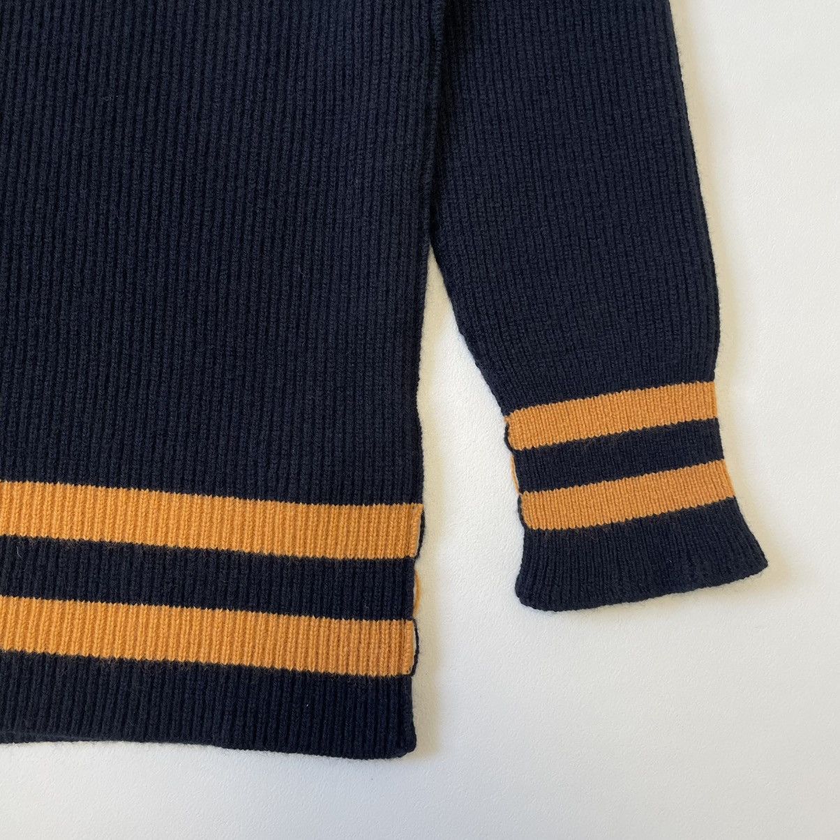 Maison Margiela A/W 21 ‘Sailor Collar’ Ribbed Knit Sweater Size US S / EU 44-46 / 1 - 16 Thumbnail