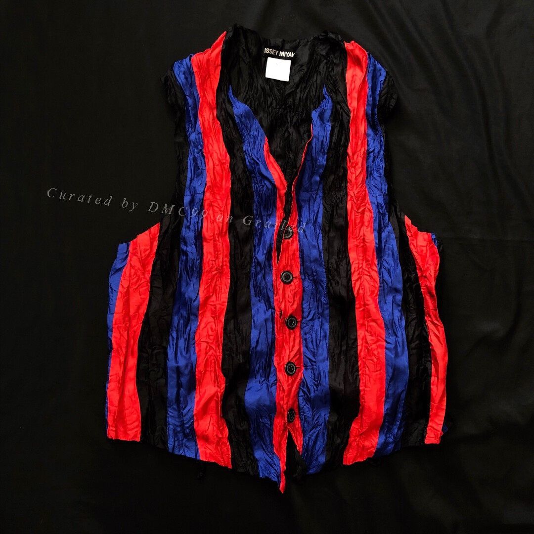 Issey Miyake Issey Miyake 1993 SS Pleated Vest Size US M / EU 48-50 / 2 - 1 Thumbnail