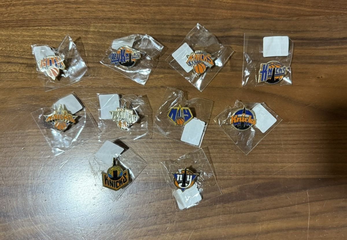 Lot of 10 New York Knicks NYK Kith Metal Lapel Pins