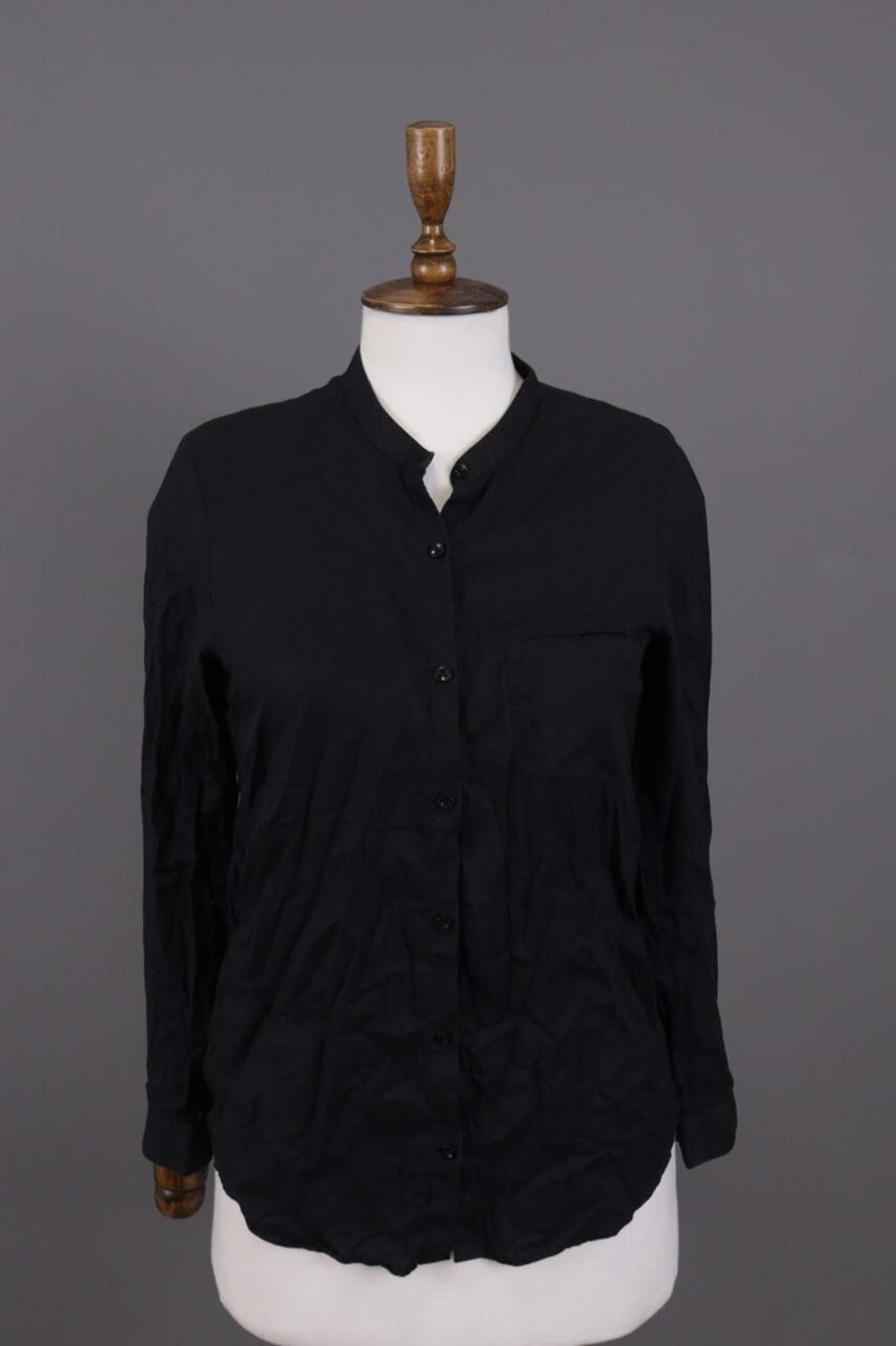 The Kooples The Kooples Black Lightweight Button Down Shirt Size S Size S / US 4 / IT 40 - 1 Thumbnail