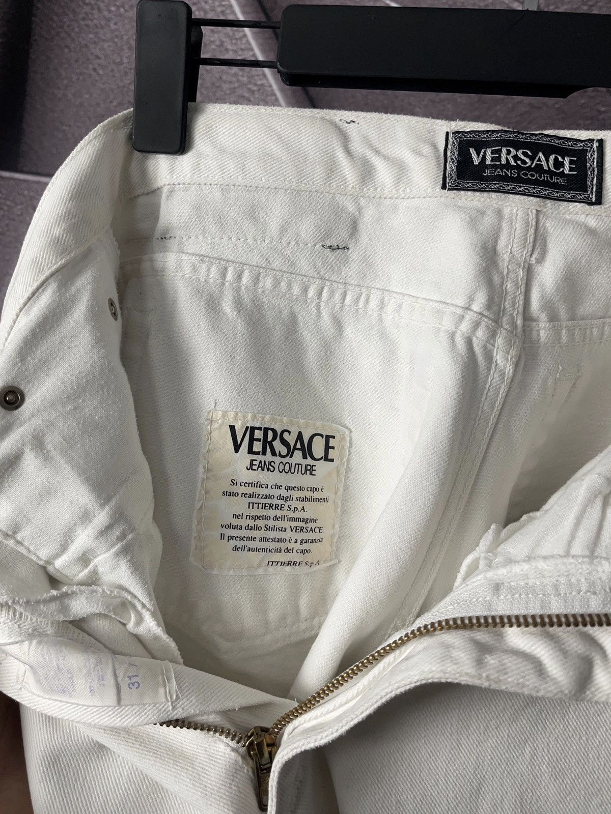 Versace Jeans Couture White Italy 31/45 Vintage Denim