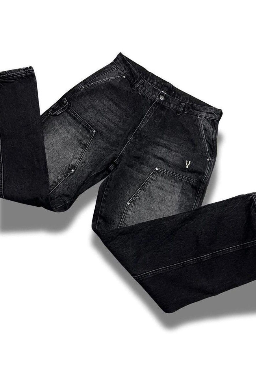 Designer YFM Denim Jeans Black Size US 32 / EU 48 - 3 Thumbnail