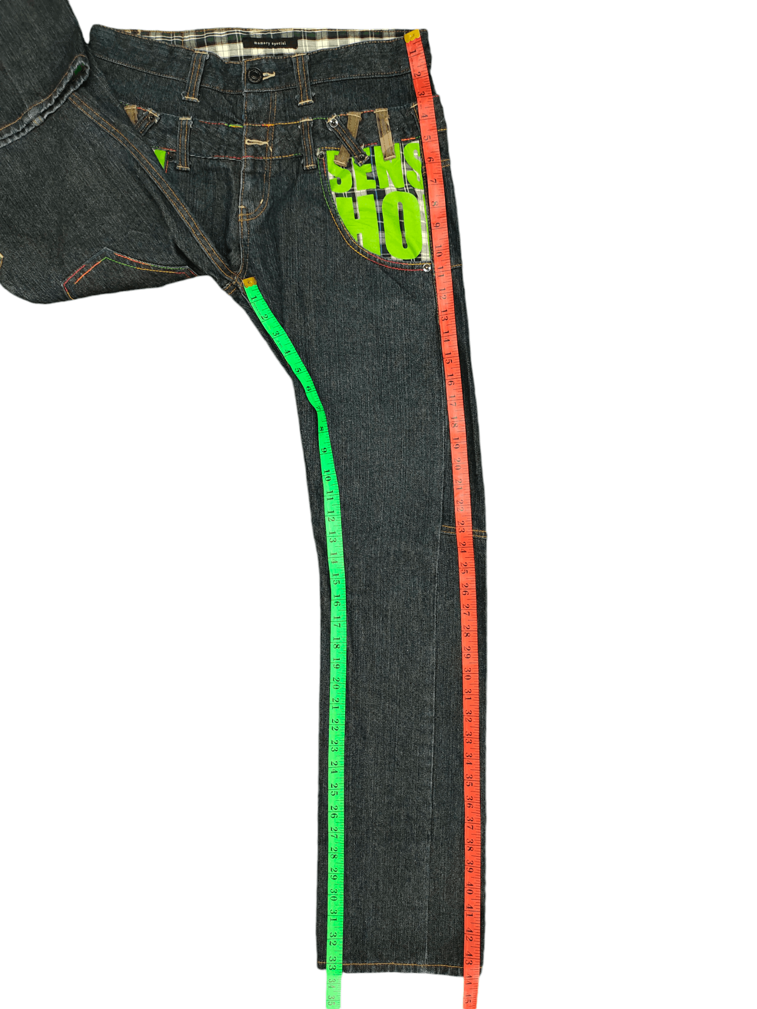 Comme des Garcons × Undercover Memory Special Double Waist Spiral Cut Denim Jeans Size US 31 - 7 Thumbnail