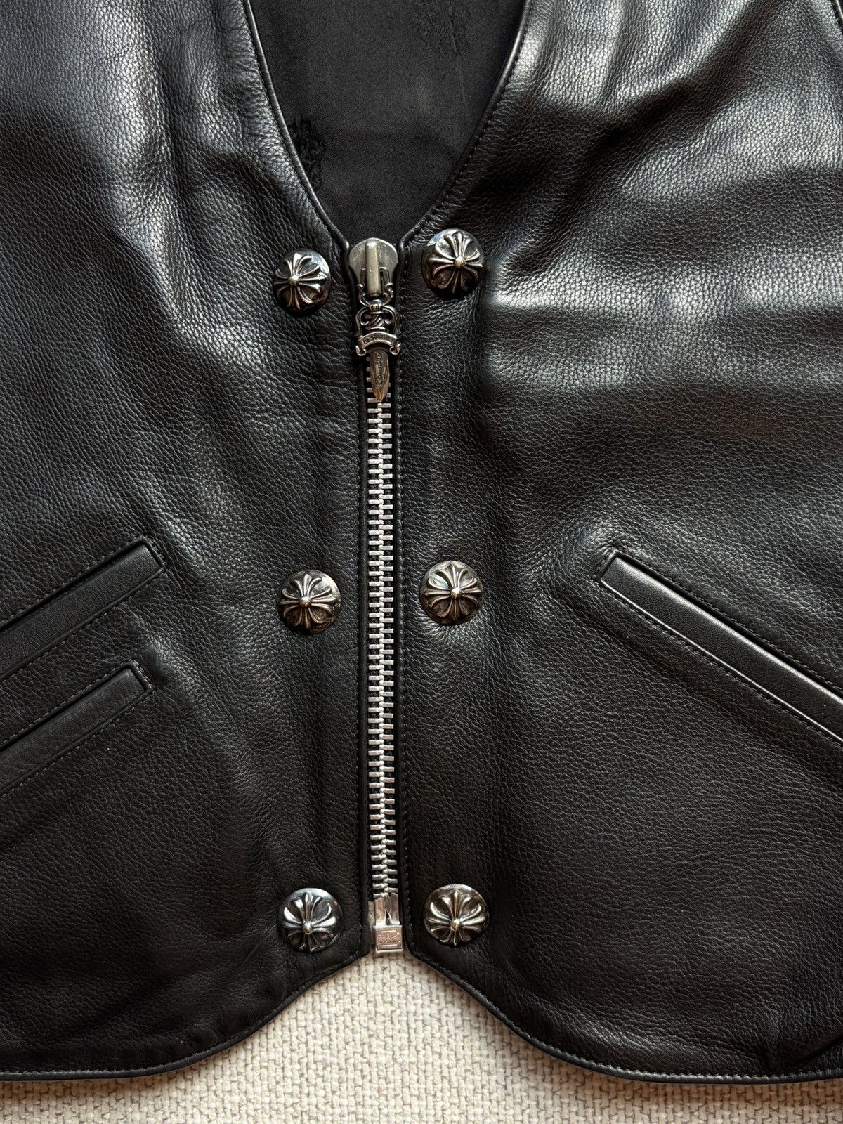 Chrome Hearts Chrome Hearts Cross Leather Vest Size US M / EU 48-50 / 2 - 3 Thumbnail