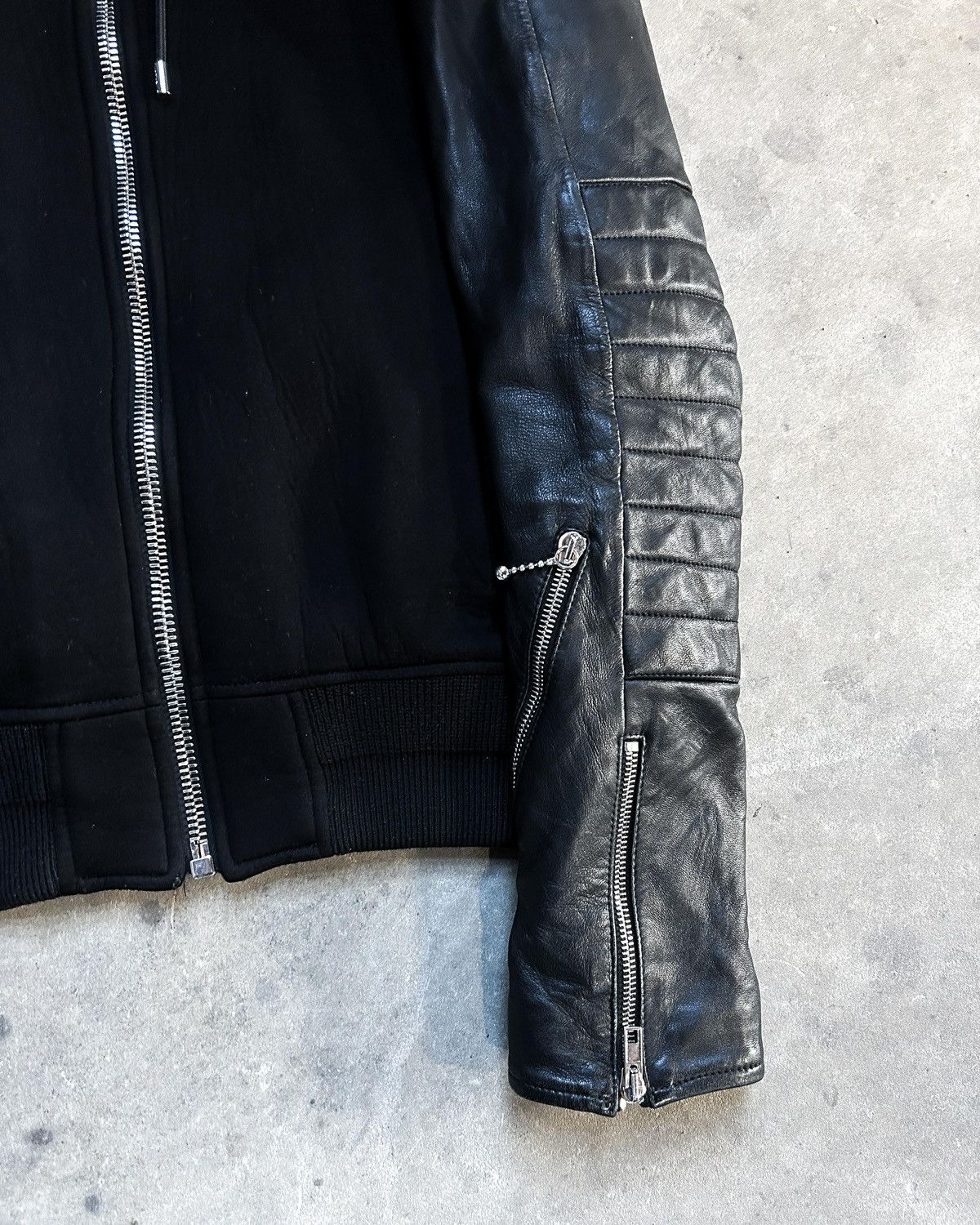Givenchy F/W16 LAMBSKIN/VISCOSE BIKER ZIP UP Size US XS / EU 42 / 0 - 7 Thumbnail